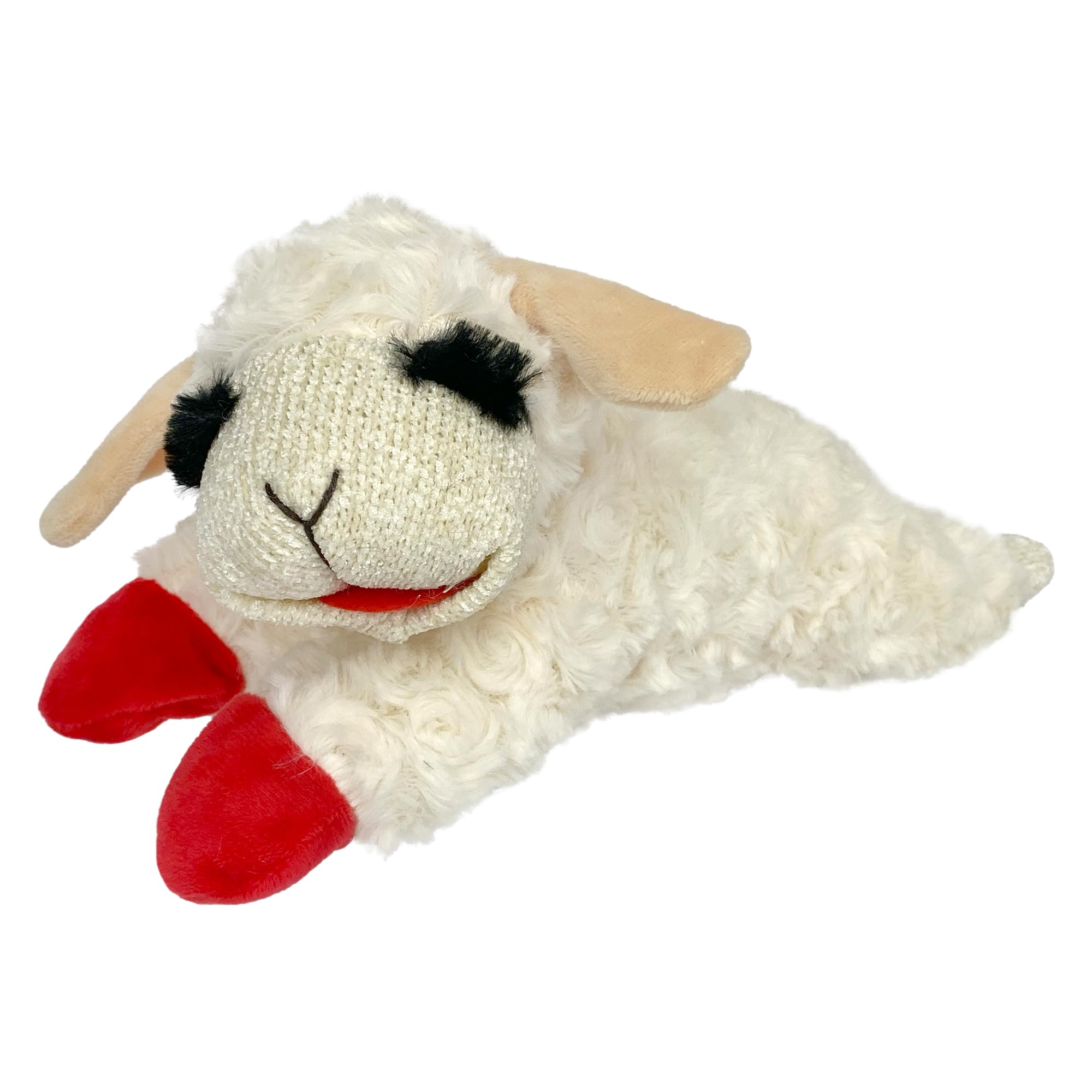 Multipet Lamb Chop Squeaky Plush Dog Toy for Small & Medium Dogs - 10