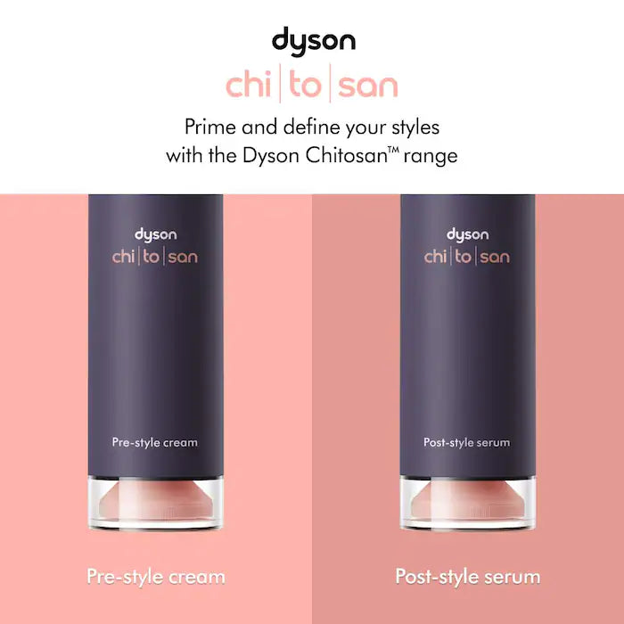 Chitosan Pre-Styling Hair Cream for Flexible Hold - Dyson Airwrap & Hair Dryer Compatible - Perfect for Smoothing, Volumizing & Heat Protection