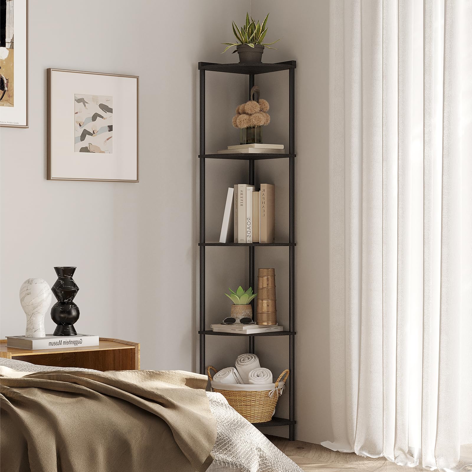 SUNMORY 5-Tier Corner Shelf Stand - 65