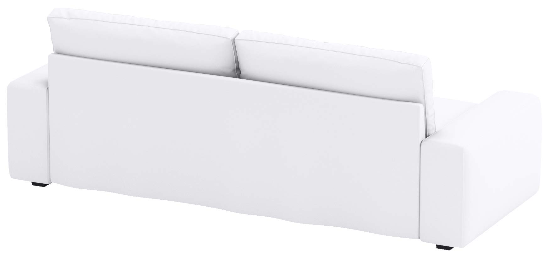 Custom-Made KIVIK Sofa Bed Cover Replacement - Compatible with IKEA Kivik Sleeper Sofa | Cotton White Slipcover | Perfect for Home Decor & Guest Room Setup