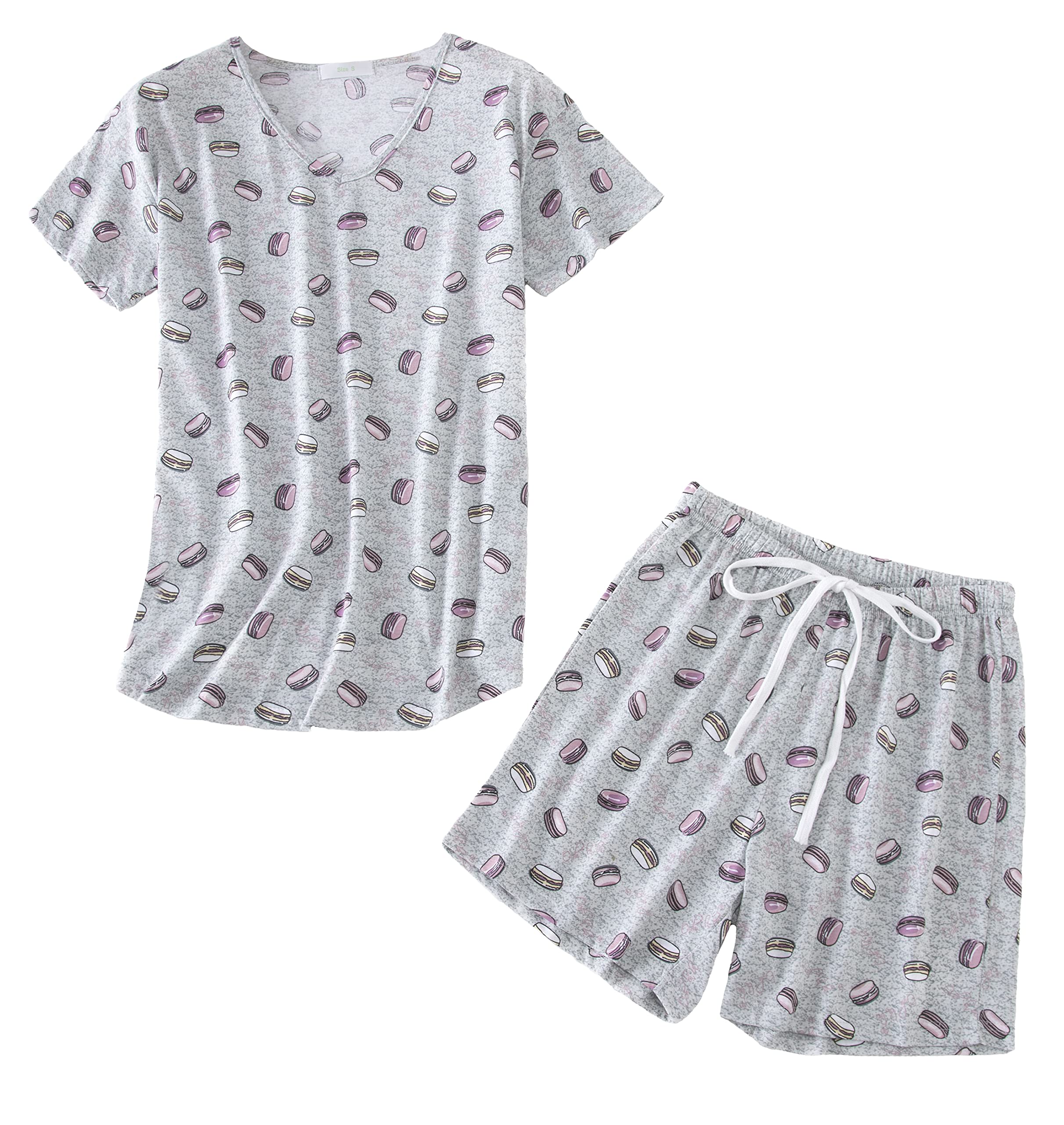 PNAEONG Women's Cotton Sleepwear Set - Soft & Breathable Tank Top & Shorts Pajamas for Women | Perfect for Summer Nights, Lounging & Travel