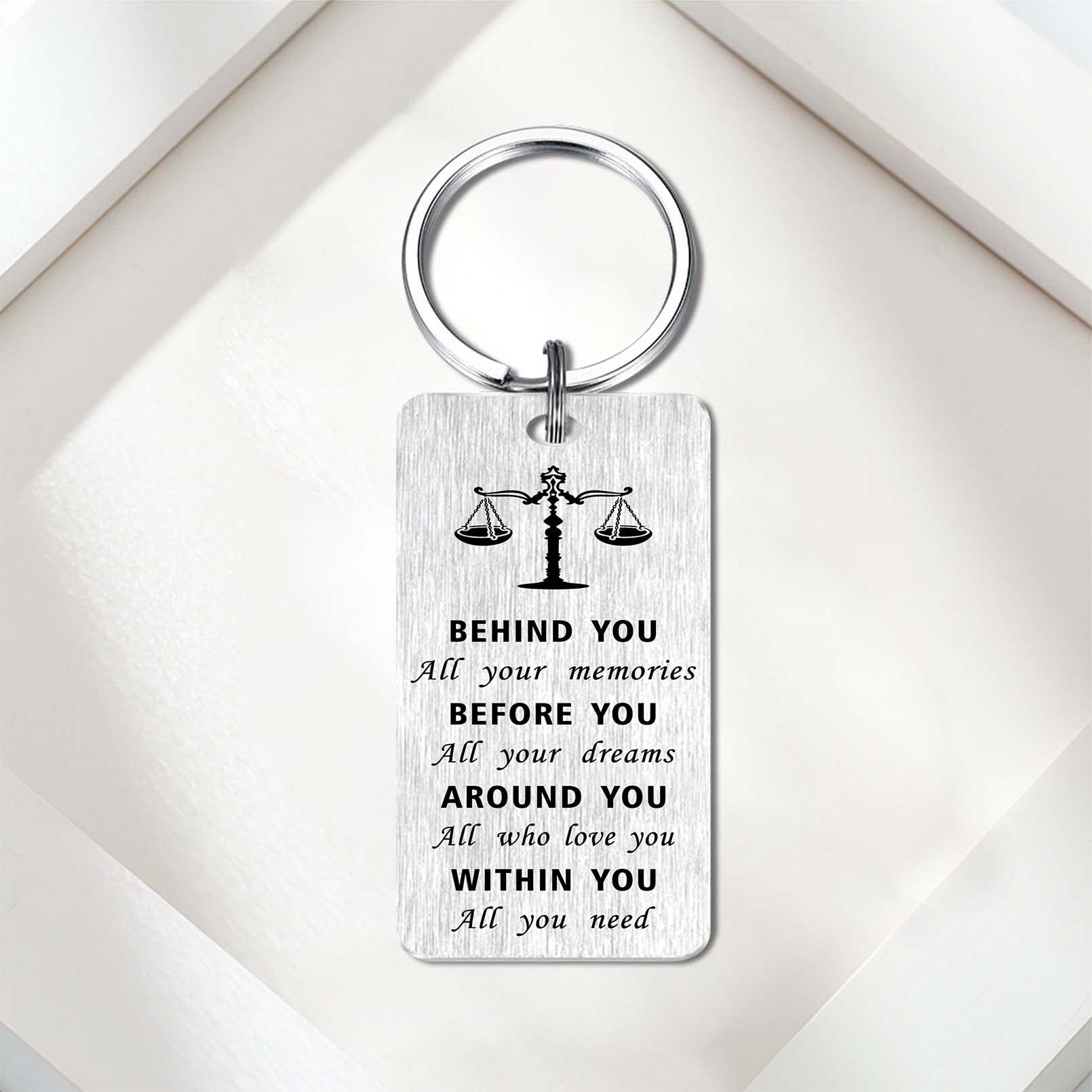 2025 Graduation Gifts - Personalized Class of 2025 Keychain with 'Behind You All Your Memories' Engraving - Perfect Graduation Present for High School & College Grads - Great for Commencement, Yearbook Signings & Alumni Reunions