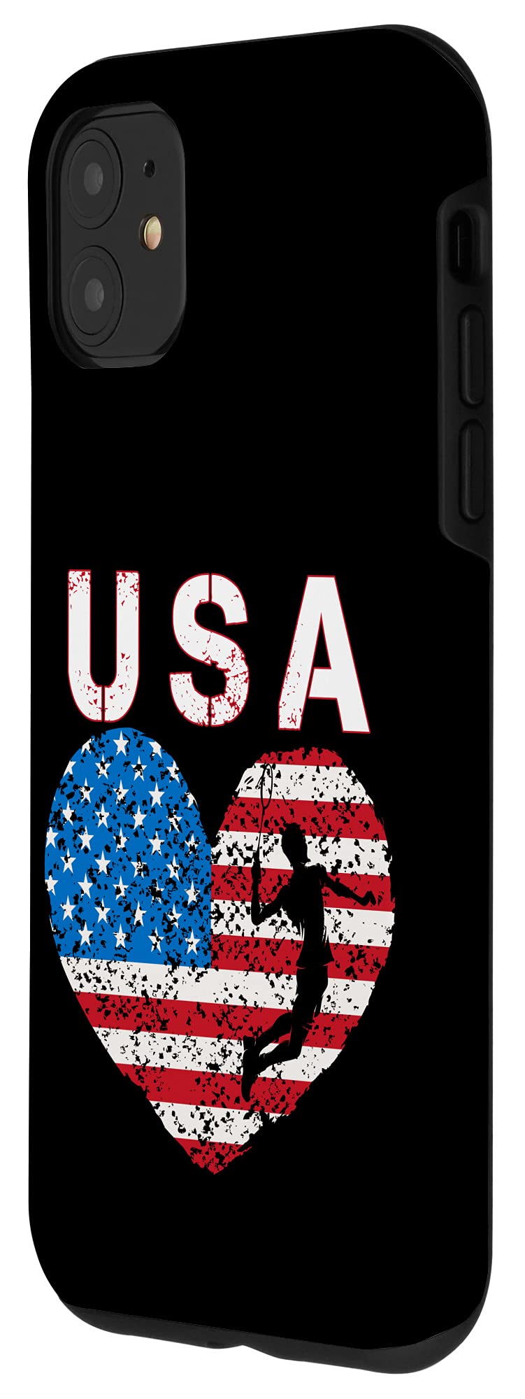 iPhone 11 Case with USA Badminton Team & American Flag Design - Durable Protective Cover for Men, Women & Kids - Perfect for Sports Fans & Patriotic Gifts