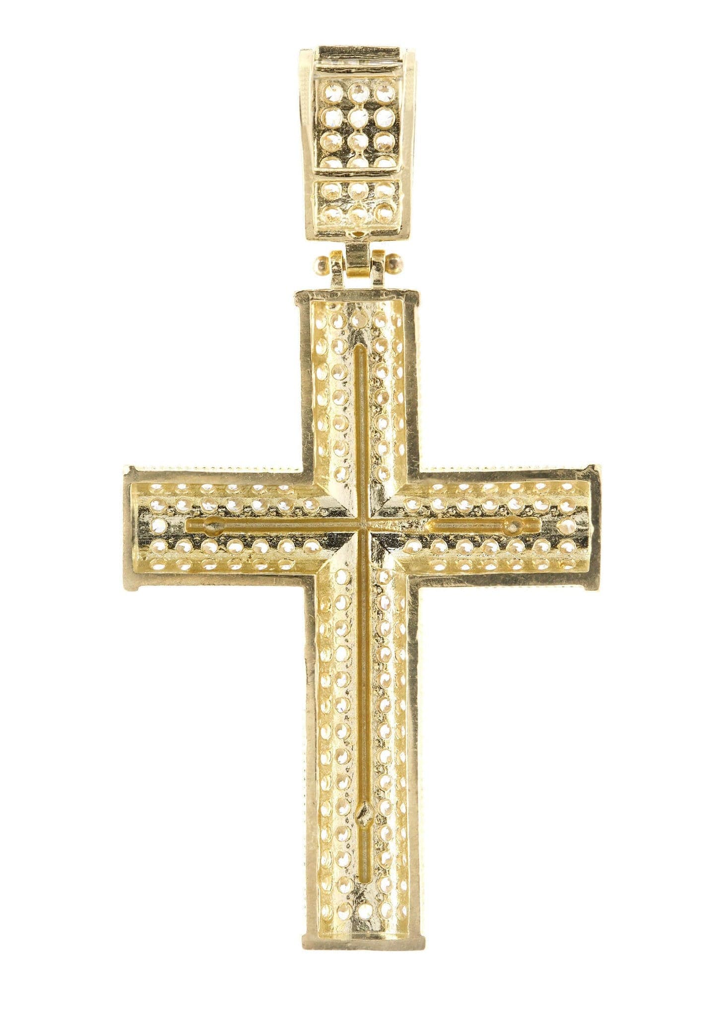 10K Gold Cross Pendant Necklace for Women & Men - 5.3 Grams Durable Religious Jewelry - Perfect for Baptism, First Communion, Confirmation & Everyday Wear