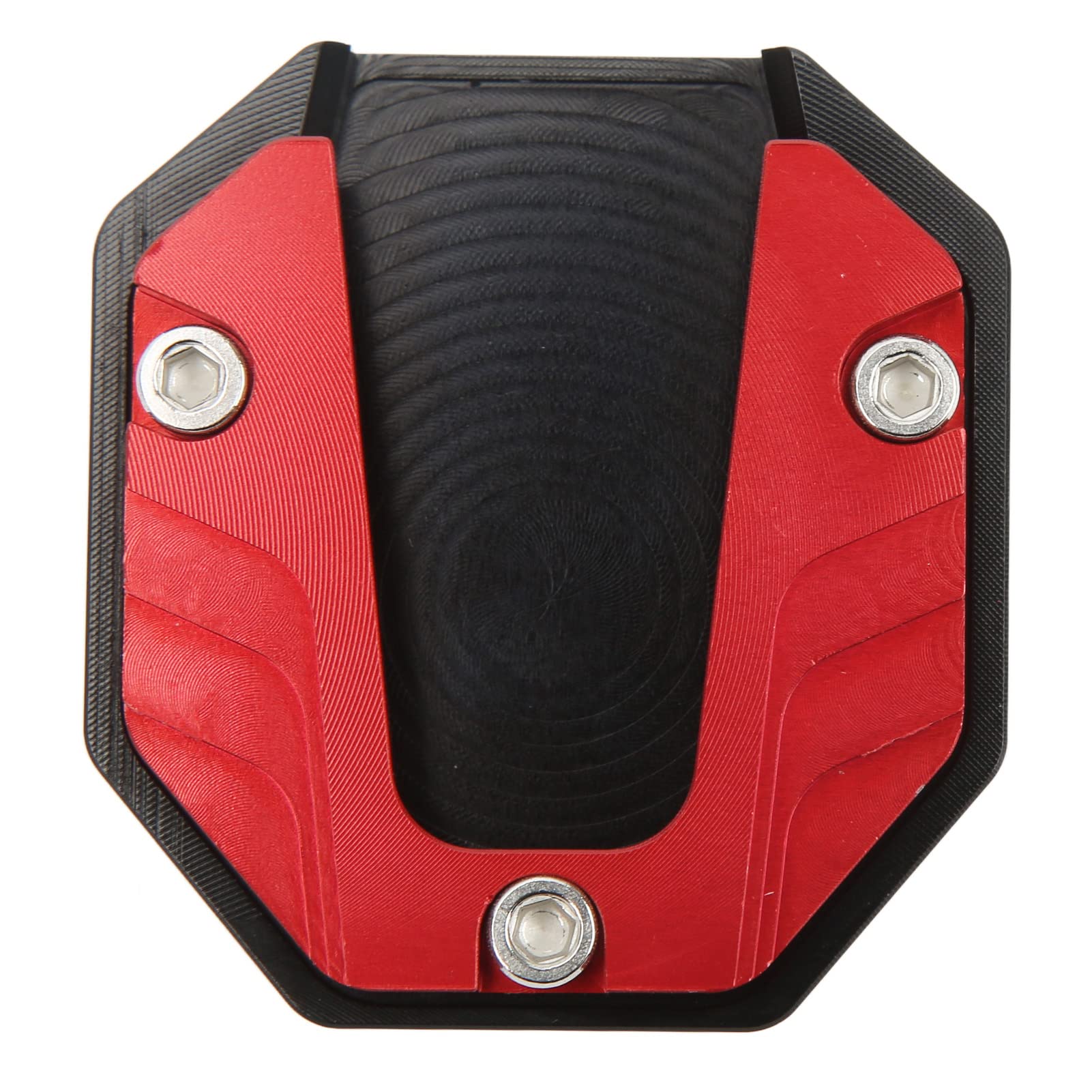 Universal Motorcycle Kickstand Plate - High Strength Aluminium Alloy Pad with Hex Wrench for Parking Stability