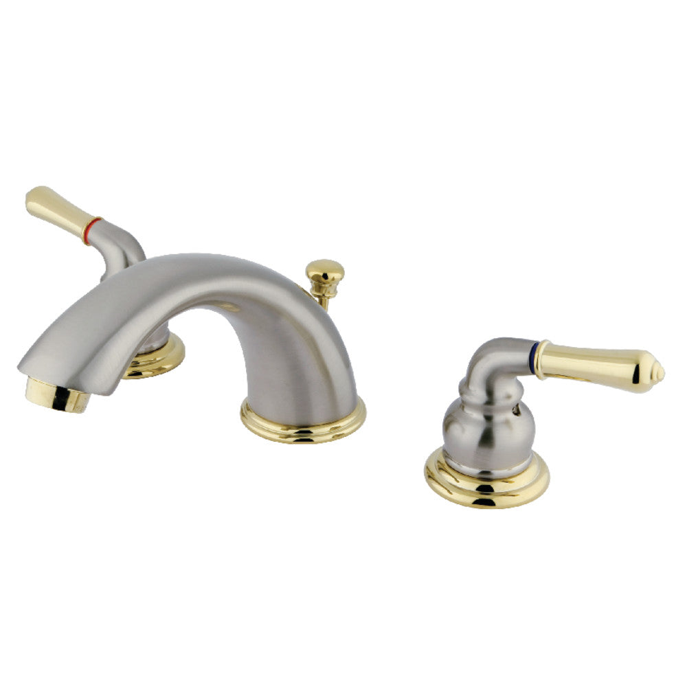 Kingston Brass GKB963 Widespread Bathroom Faucet - 8 Inch Centerset, Oil Rubbed Bronze Finish, High Arc Spout for Modern Bathroom Sink - Perfect for Bathroom Vanity, Guest Bath, and Powder Room Upgrades