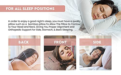 **J&V TEXTILES Ultra-Luxury Memory Foam Pillow - Hypoallergenic, Breathable Cover, 2-Pack King Size - Perfect for Side Sleepers, Neck Pain Relief & Hotel-Like Comfort**