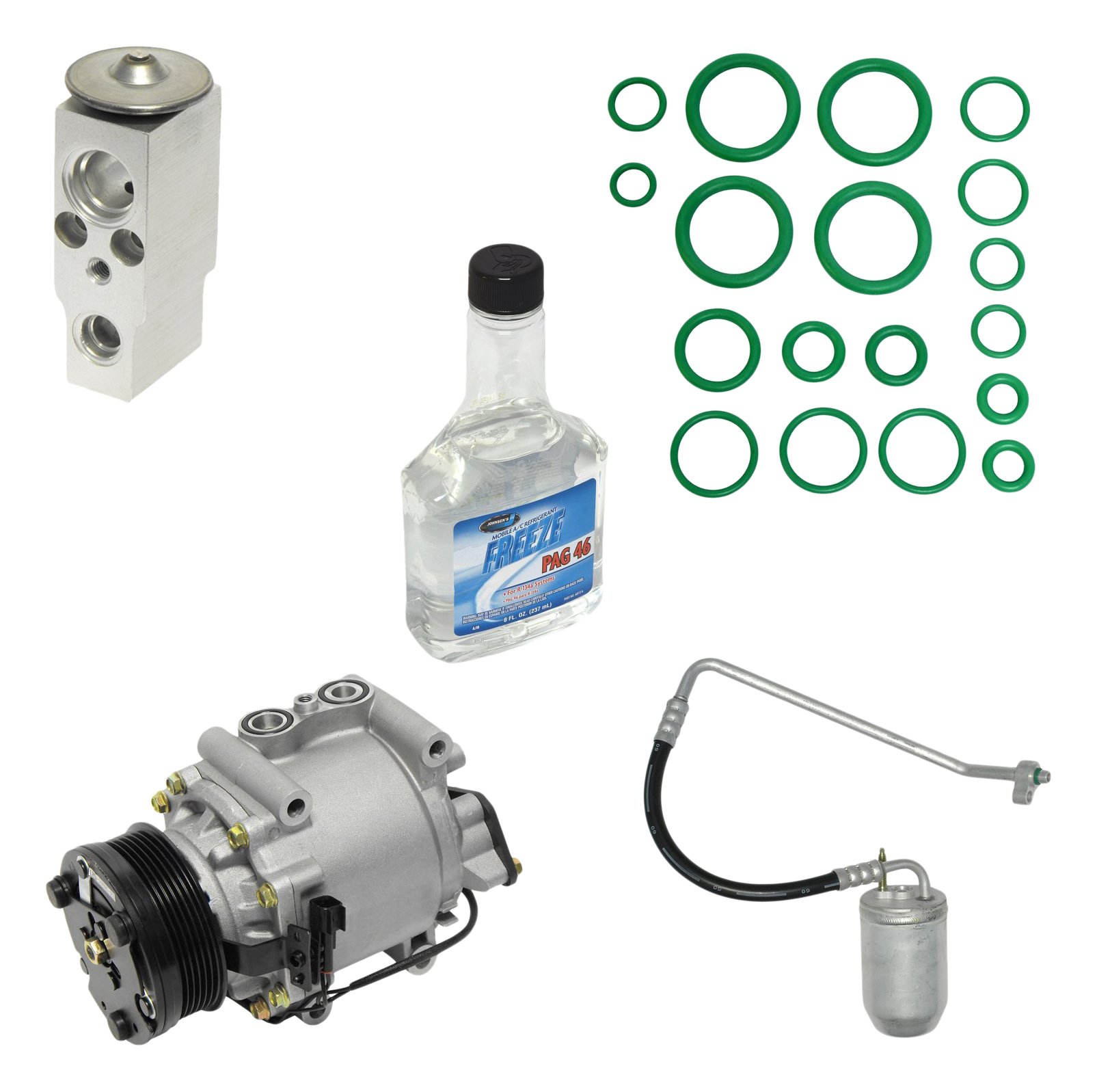Universal Air Conditioner KT 2025 A/C Compressor & Component Kit - Replacement Parts for Car AC System Repair | Home & Auto Cooling Solutions