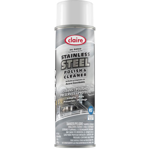 Premium Stainless Steel Polish Cleaner Aerosol Spray - 12 Pack for Kitchen Appliances, Sinks & Outdoor Grills - Restores Shine & Protects Surfaces
