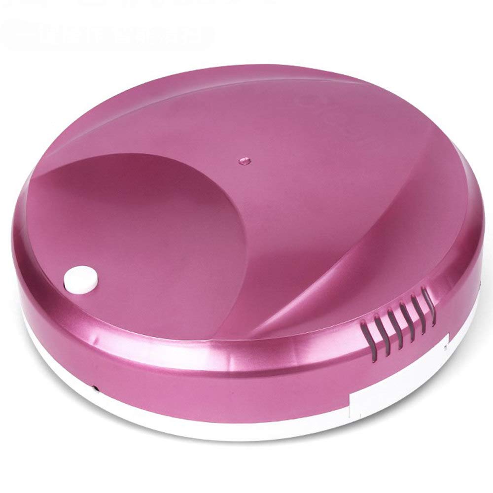 ACOMG 3-in-1 Robot Vacuum Cleaner with Smart Navigation, USB Rechargeable, Super Quiet for Home & Office - Perfect for Hardwood Floors, Carpets & Pet Hair (Pink)