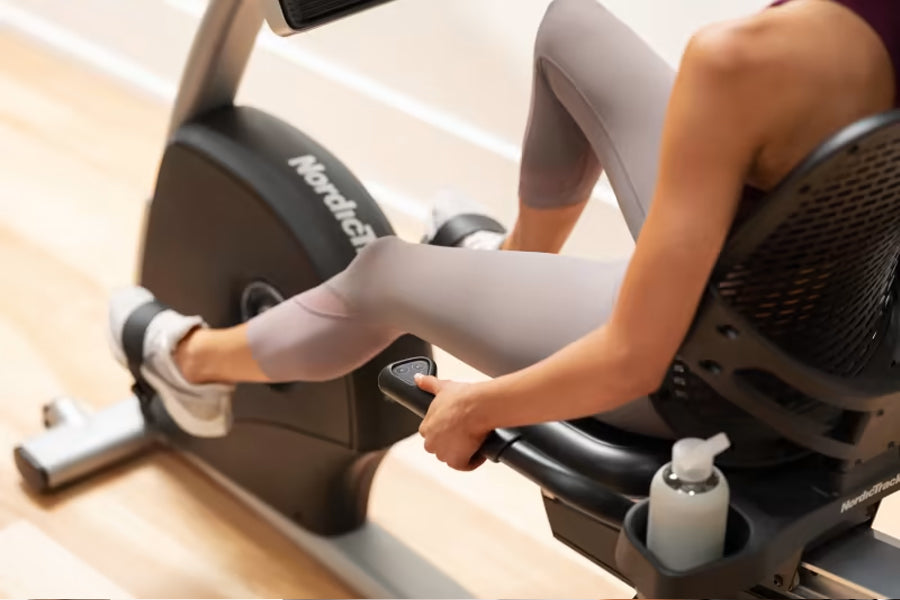 NordicTrack Commercial R35 Recumbent Exercise Bike - Indoor Cycling Bike for Home Gym, Low-Impact Cardio Workout for Seniors & Rehabilitation - Perfect for Small Spaces & Apartment Fitness