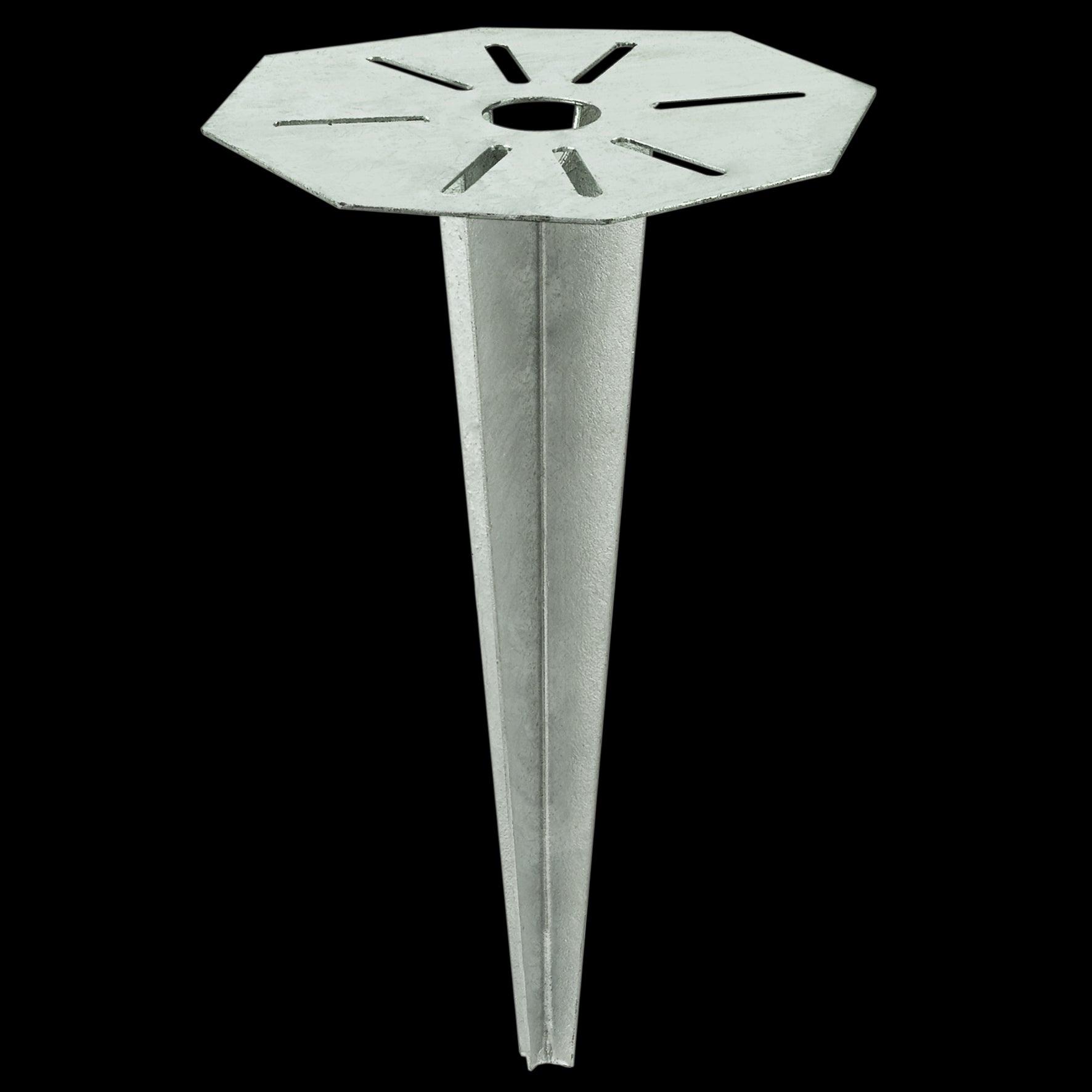 Eglo Cuba Zinc Outdoor Ground Spike Light - 30cm Weatherproof Garden Lighting for Pathways, Patios, and Landscaping