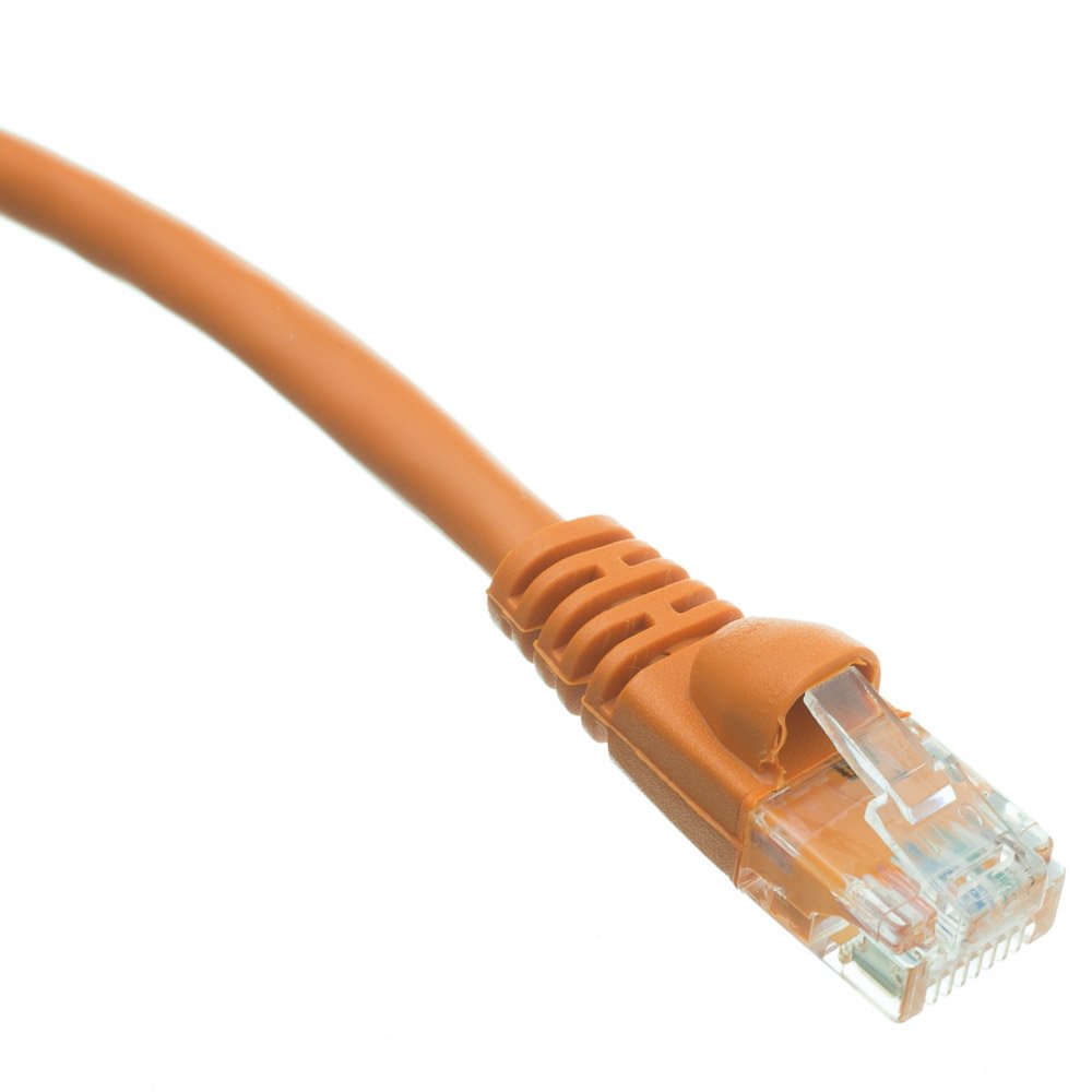 1000ft Cat6 Ethernet Cable Bulk - 24 AWG Solid Copper UTP, 350MHz, ETL Listed - Ideal for Home/Office Networking, Data Centers & Server Rooms (Orange, Pull Box Included)