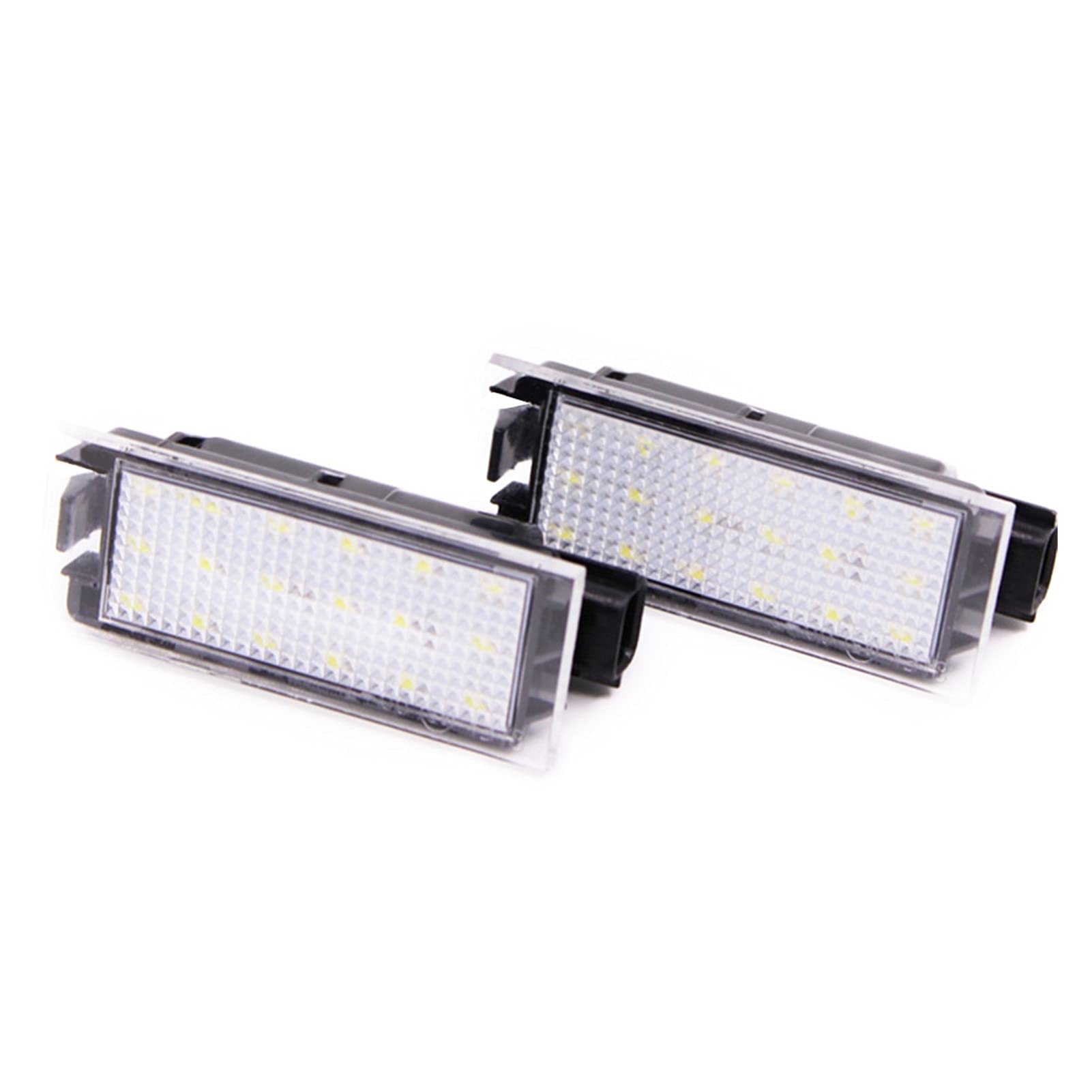 Renault LED License Plate Light - 1 Pair SMD 3528 Bulbs for Megane 2/3, Clio, Laguna 2, Twingo & Master Velsatis - Bright White Car Accessory for Night Driving & Enhanced Vehicle Appearance