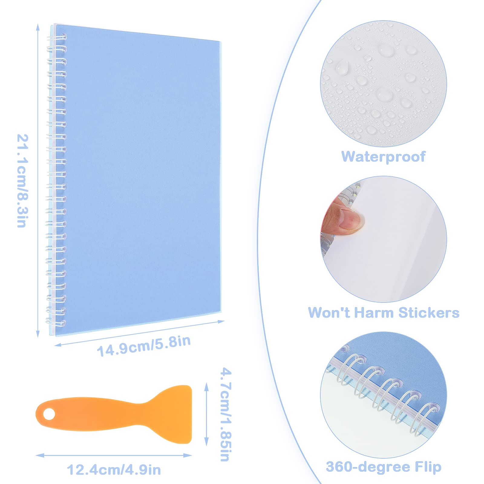 Reusable A5 Sticker Collecting Album 8.3