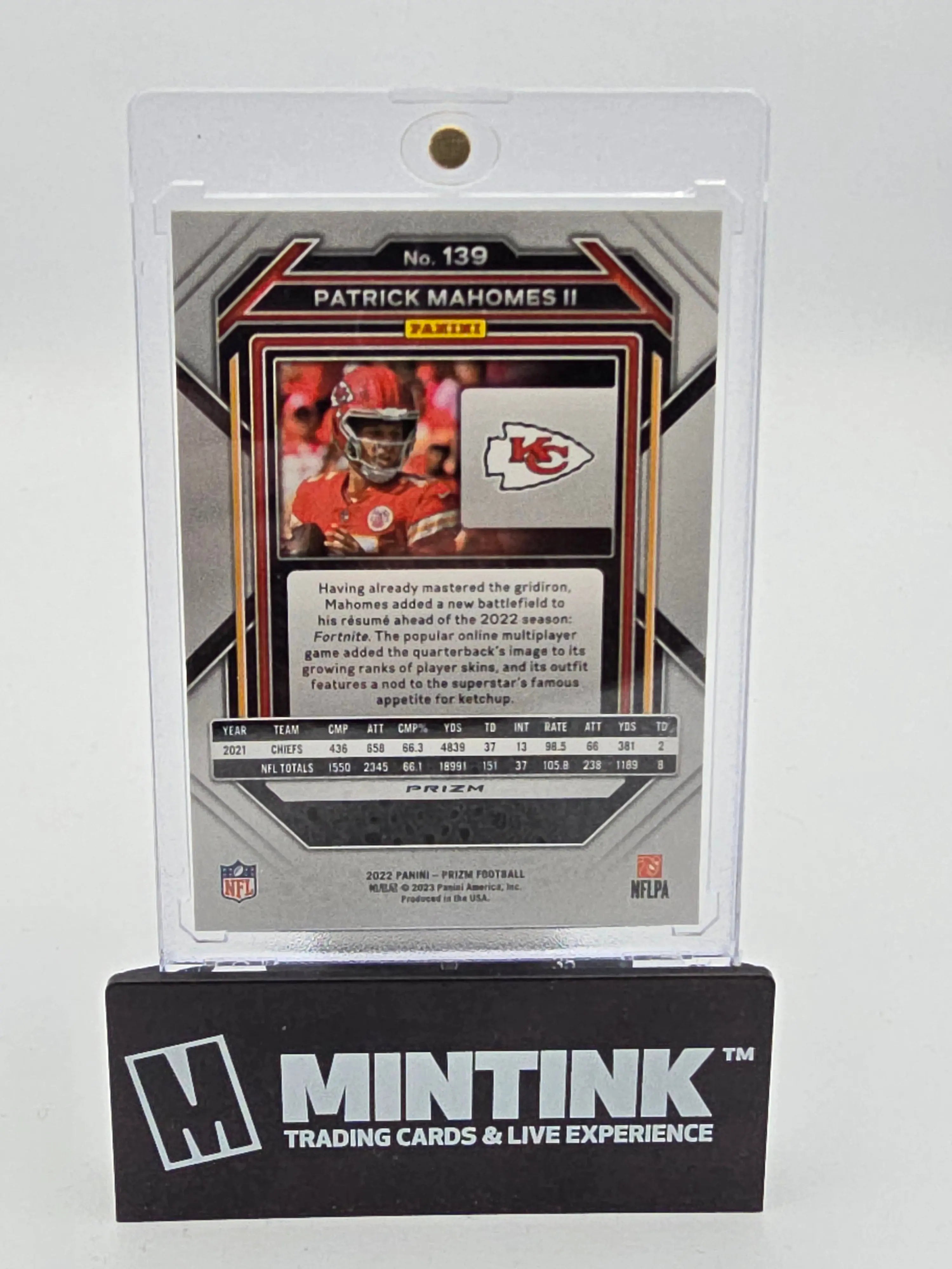 2022 Panini Prizm Football Patrick Mahomes II Snake Skin Parallel Card - Rare Collectible Sports Memorabilia for NFL Fans & Card Collectors - Perfect for Display, Trading, and Investment