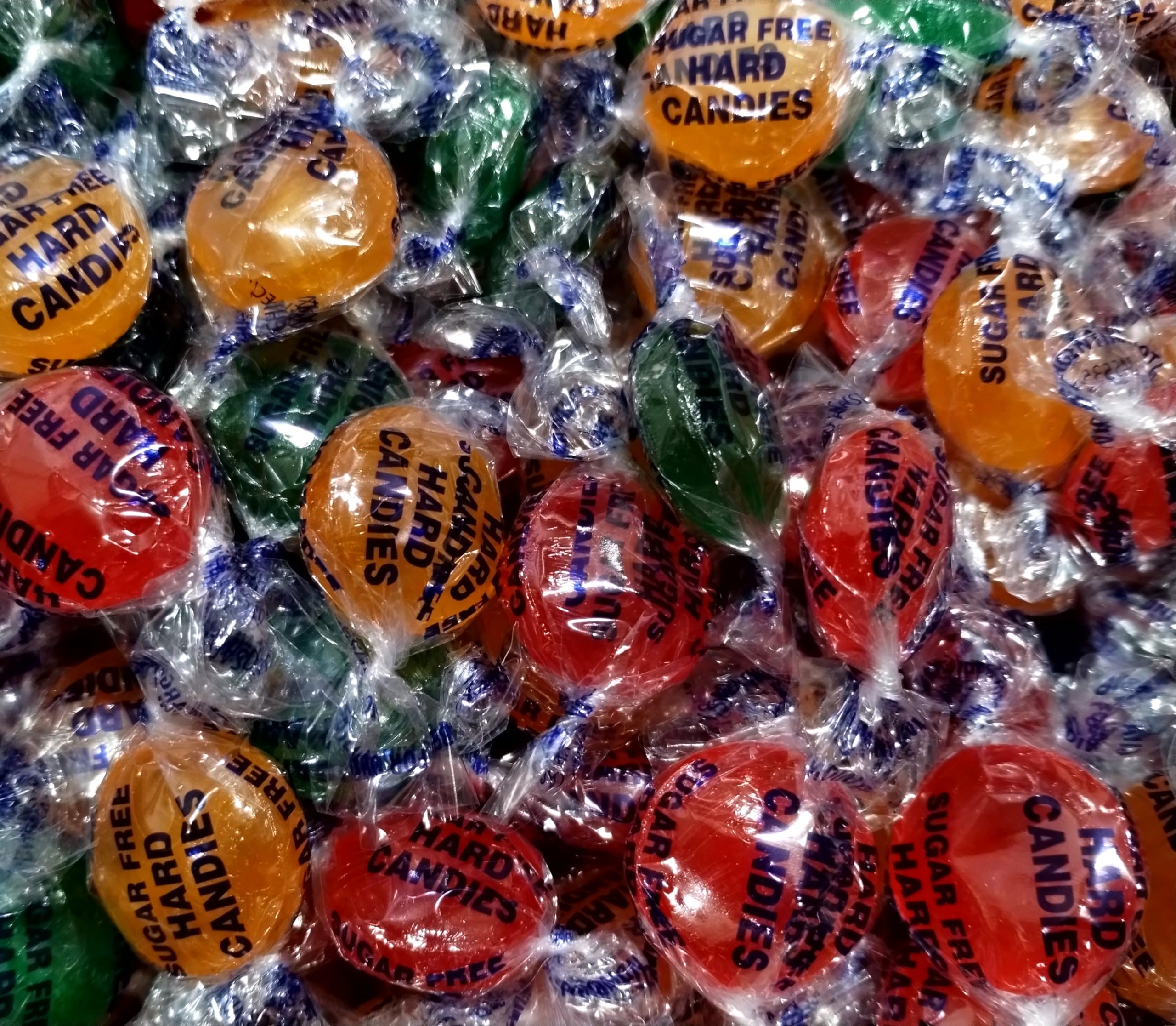 Sugar Free Assorted Fruit Hard Candy Buttons - 2 lbs Bulk Individually Wrapped Candies for Parties, Gifts & Office Snacks | Low-Calorie Keto-Friendly Treats