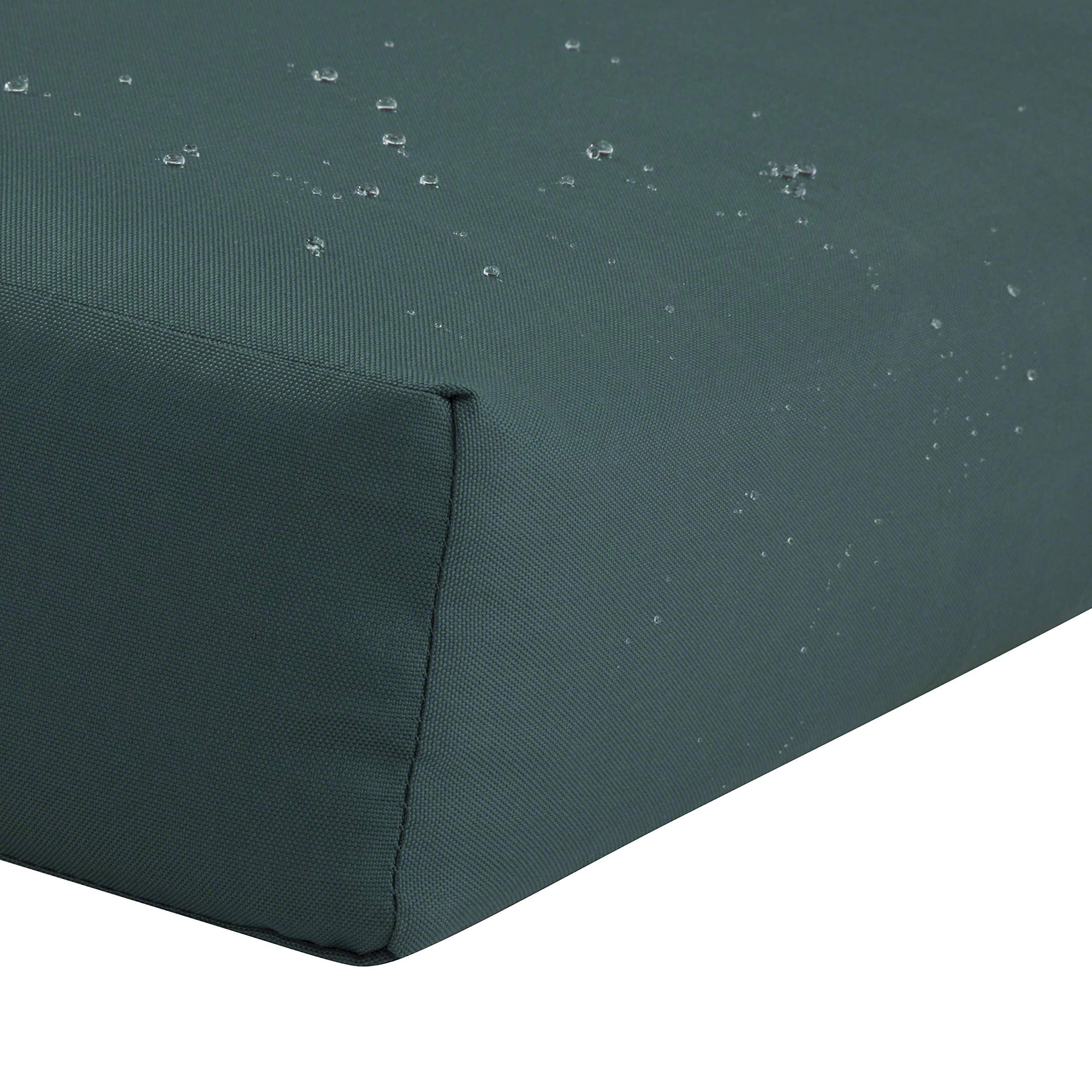 Ravenna Patio Back Cushion Cover - Durable Outdoor, Mallard Green, 25x22x4in - Perfect for Garden & Deck