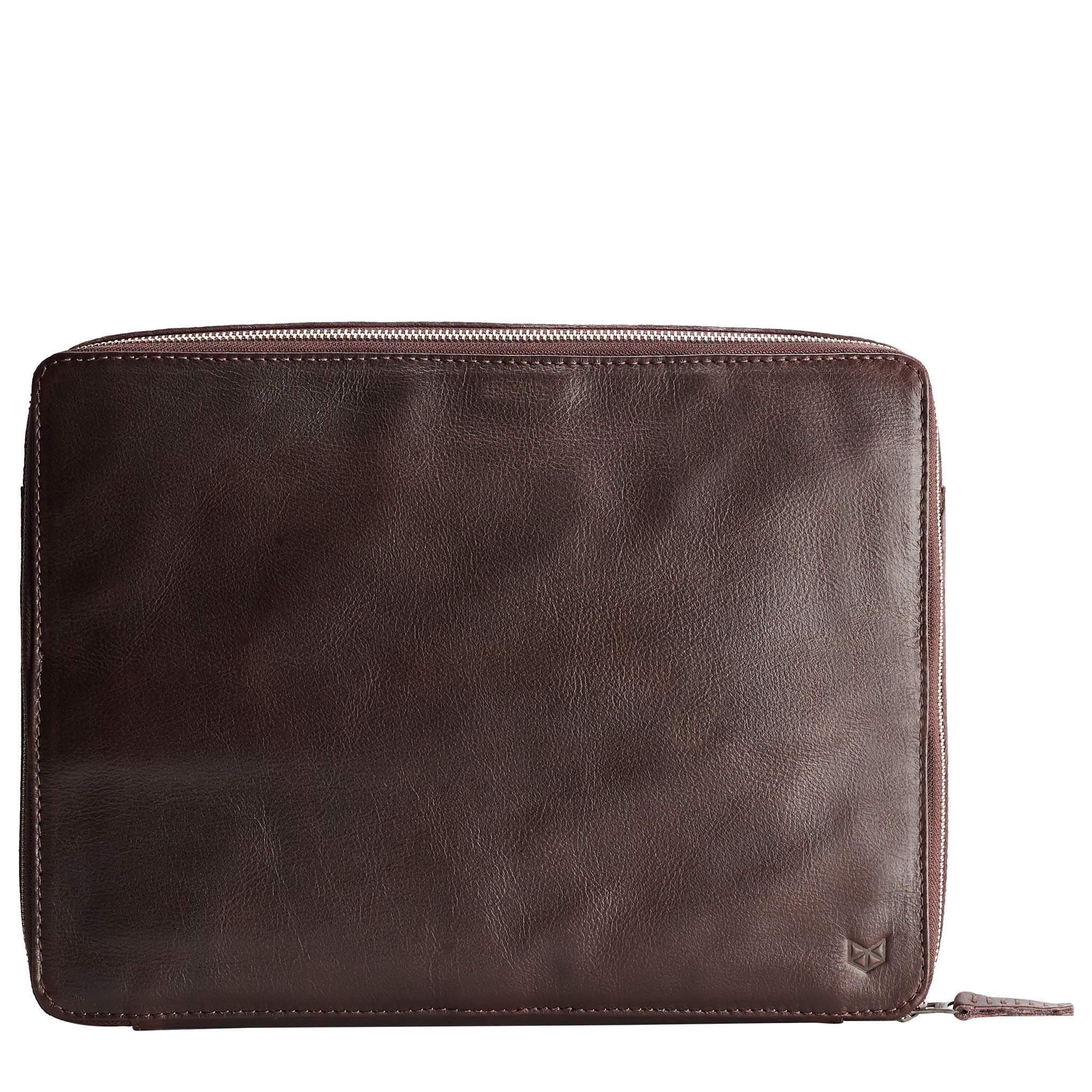 Premium Men's Travel Laptop Bag - Waterproof Brown Leather Portfolio Case for MacBook, iPad & Tech Accessories | Business & Commuter Essentials Organizer | Perfect Gift for Professionals