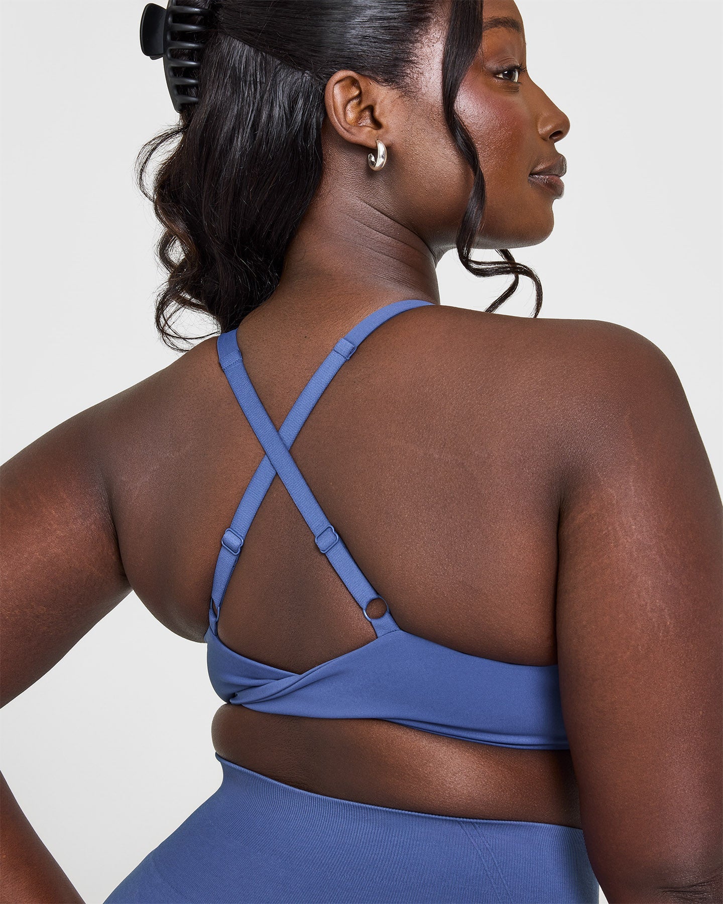 Seamless Micro Bralette for Women - Shadow Blue | Comfortable Wireless Bra for Yoga, Lounge & Everyday Wear