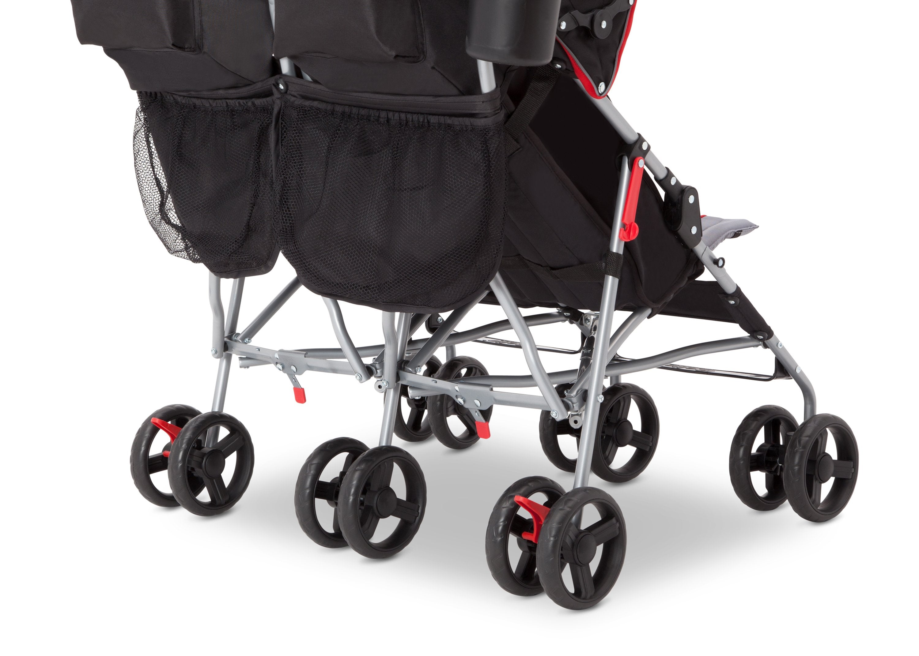 LX Plus Side by Side Double Stroller for Twins - Lightweight Compact Foldable Baby Stroller with Adjustable Canopy & Storage Basket - Perfect for Shopping, Travel, and Outdoor Walks