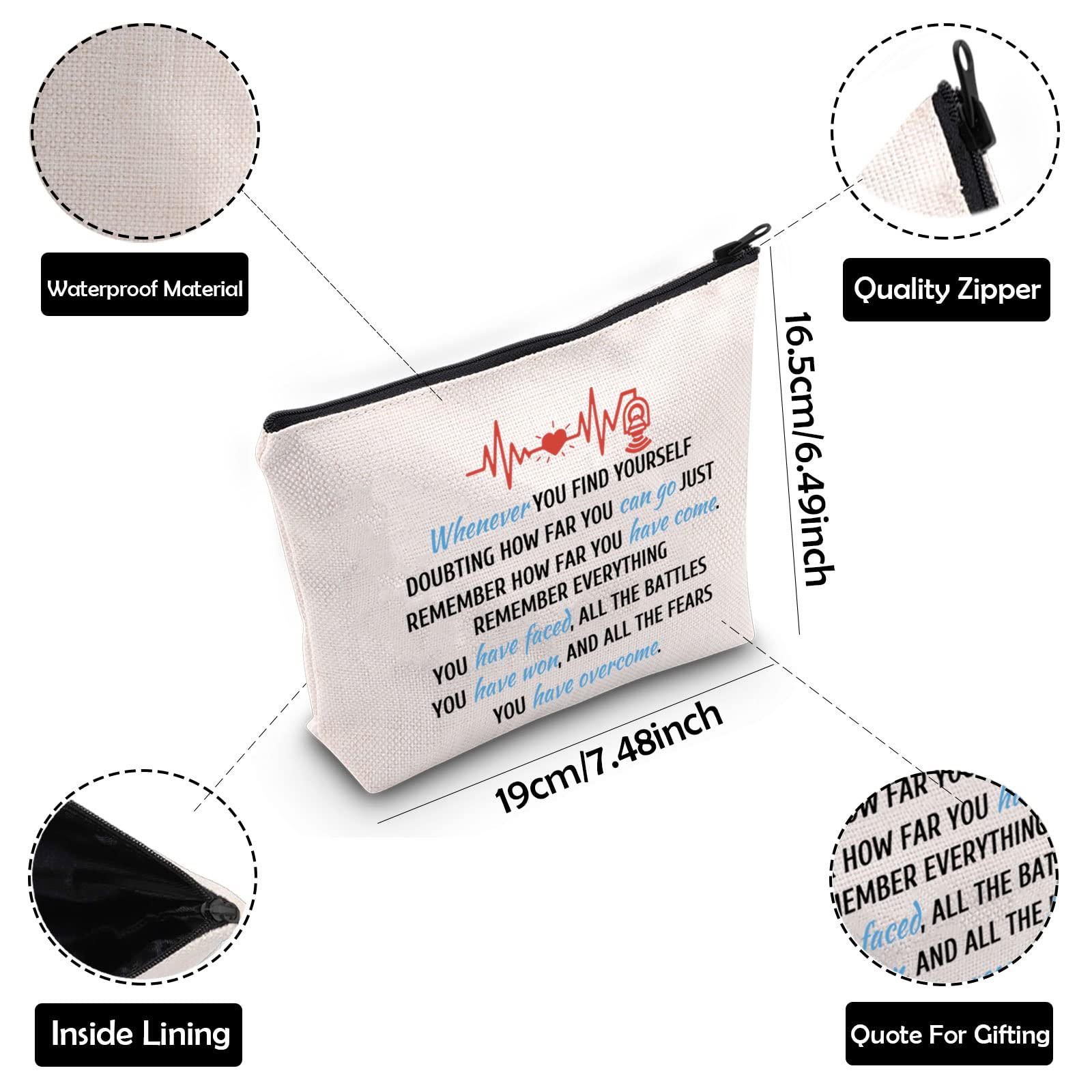 Ultrasound Tech Gift - Sonographer & Radiologist Zipper Pouch Makeup Bag - Perfect for Graduation, Appreciation & Daily Use (WHE-Sonographer)