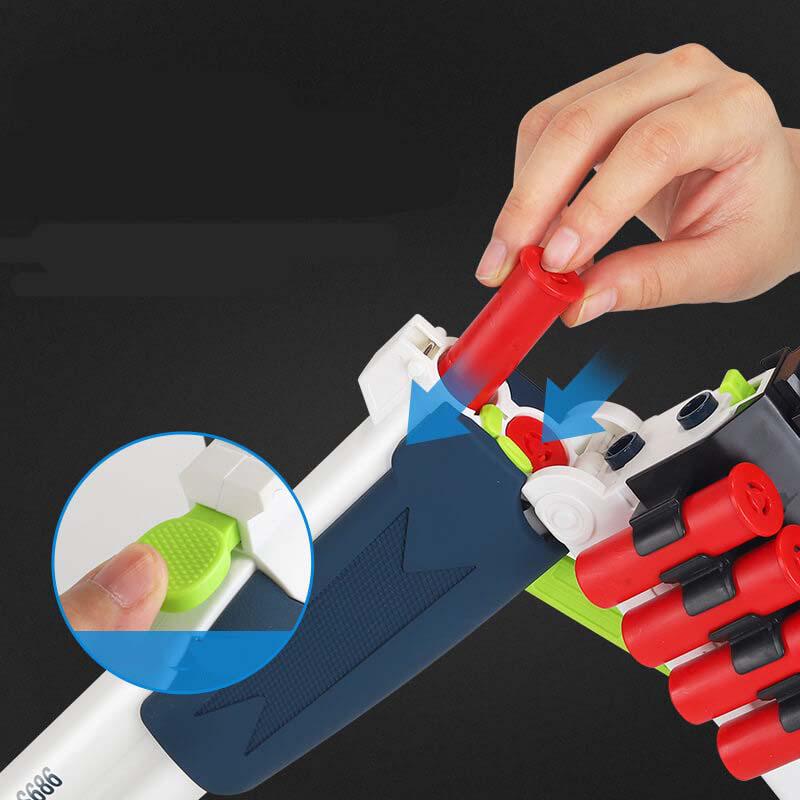 S686 Double Barrel Dart Blaster Toy - Foam Dart Gun for Kids & Adults - Outdoor Nerf Battle Games, Backyard Fun, Birthday Party Activities
