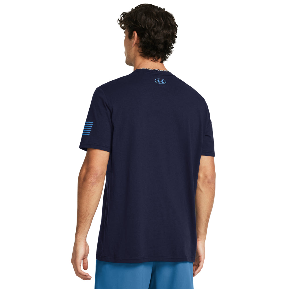 Under Armour Men's Freedom Logo T-Shirt - Moisture-Wicking, Breathable Workout Tee for Gym, Running & Casual Wear