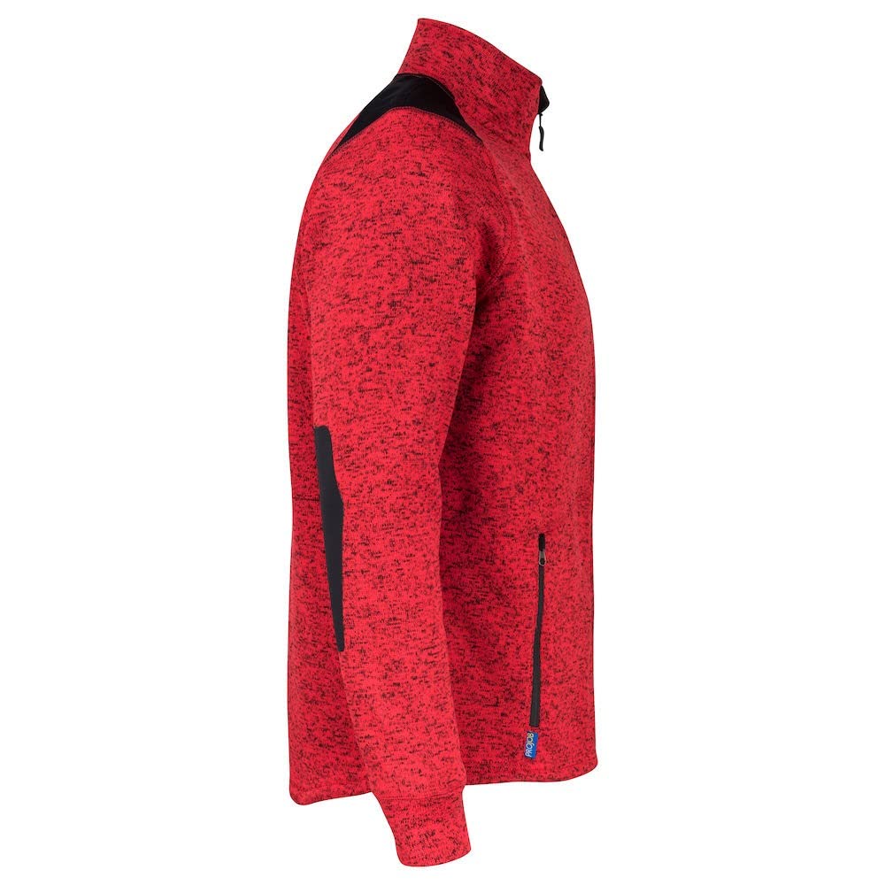 Men's Heathered Fleece Jacket - Medium, Red | Warm Winter Outerwear for Hiking, Camping & Casual Wear