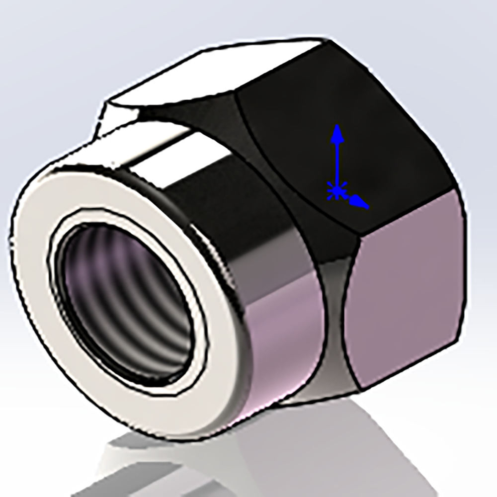 SSA22V 45 Lock Hex Nut M4 - Stainless Steel Anti-Loose Fastener for Machinery, Automotive & DIY Projects | Secure Fit for Bolts & Screws in Harsh Environments