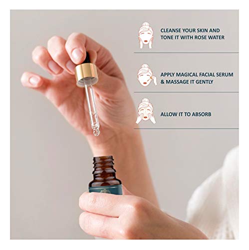 **CORE & PURE Magical Facial Oil Serum & Lavender Grade-A Essential Oil Combo Pack (12 ml Each) - Hydrating, Anti-Aging Skincare for Glowing Skin - Perfect for Night Routine & Aromatherapy**