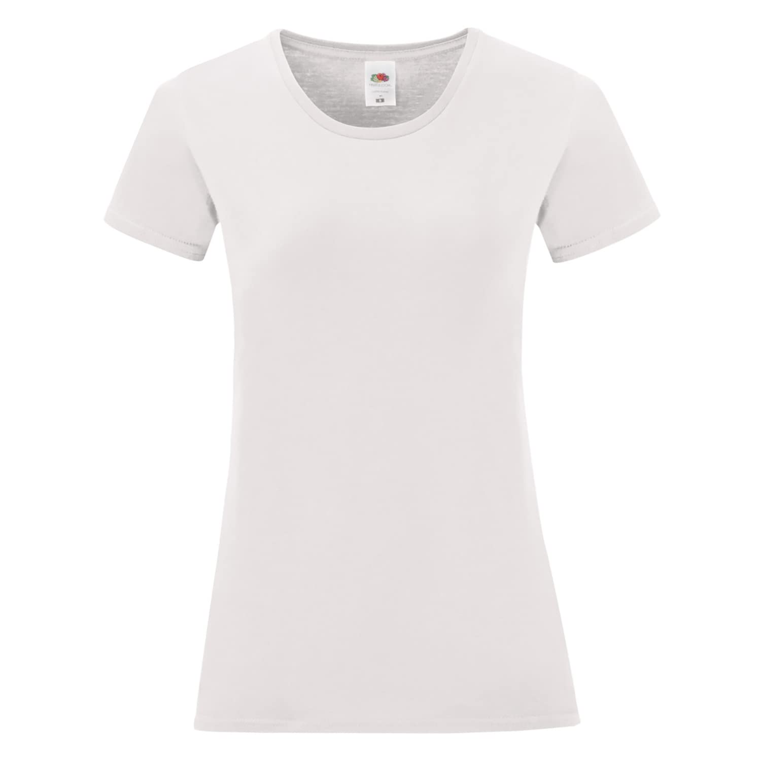 Fruit of the Loom Women's Iconic Comfort Soft Cotton T-Shirt - XL White - Casual Wear, Lounge, Everyday Outfits & Layering Essential
