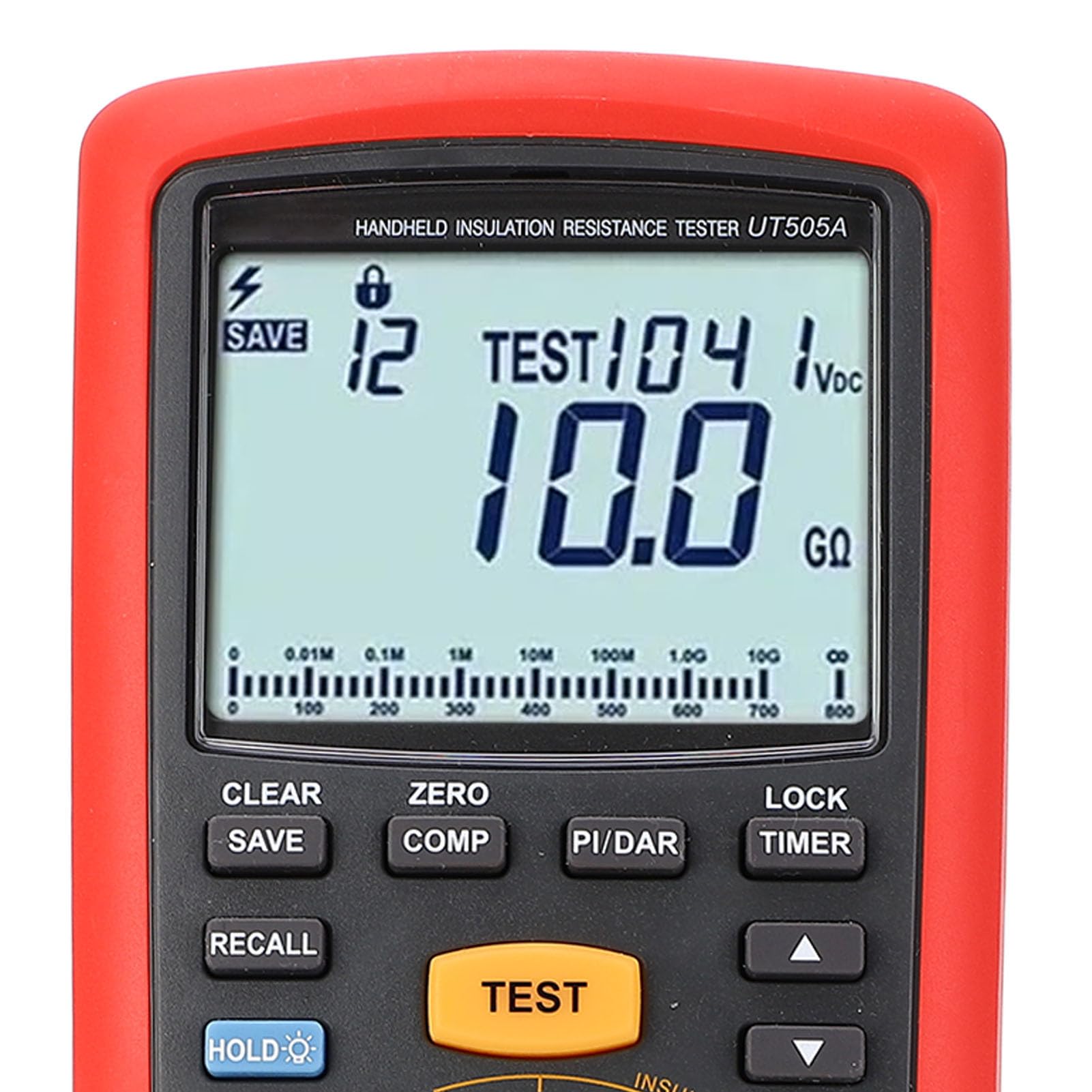 UT505A Handheld Digital Insulation Resistance Tester - 1000V Megohmmeter for Home & Industrial Electrical Safety Testing - Perfect for HVAC, Motors, and Wiring Inspections