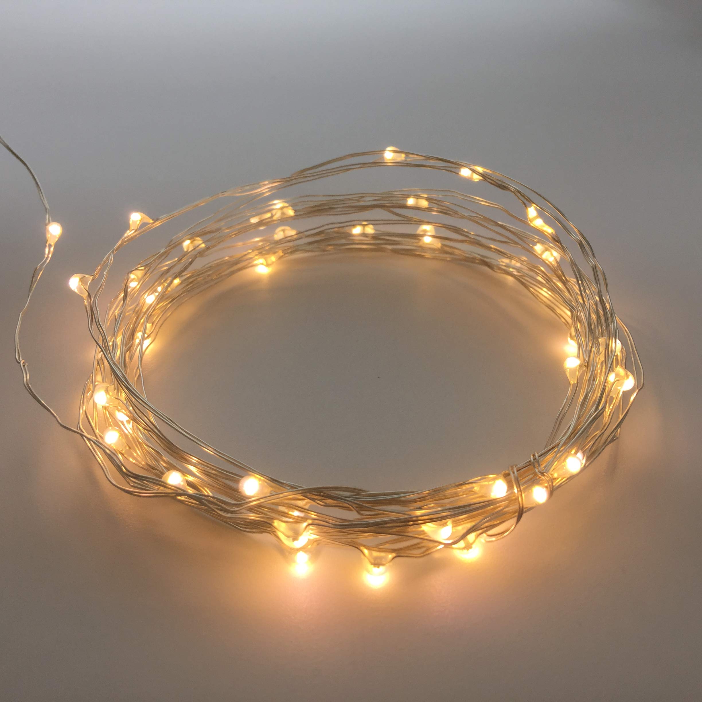 2 Pack Mini LED Fairy Lights - Battery Operated with Timer for Bedroom, Wedding & Christmas Decor - Warm White