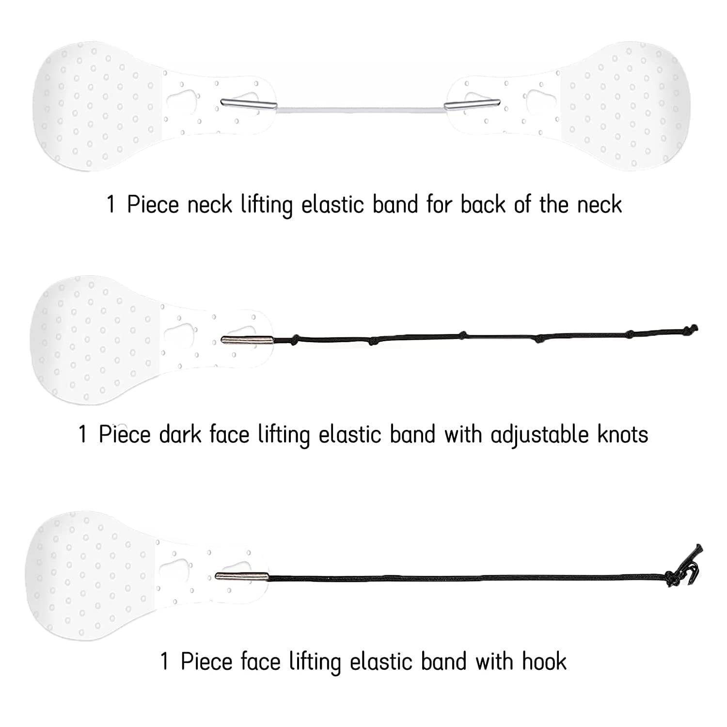 GLNRM Invisible Face Lift Tape - Instant Facelift Sticker for Double Chin, Wrinkles & Saggy Skin - 40pcs with Elastic Bands - Perfect for Lifting, Tightening & Enhancing Facial Contour - Ideal for Daily Use, Special Events & Photo Shoots