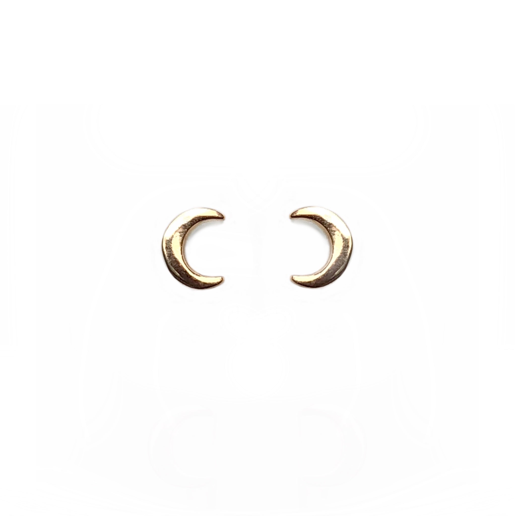 Crescent Moon Stud Earrings for Women - Dainty Silver Hoop Earrings with Moon Charm - Perfect for Everyday Wear, Gifts & Boho Style