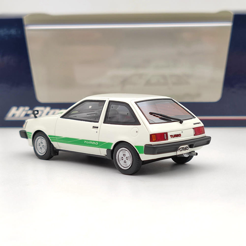 1/43 Scale Mitsubishi Mirage II 1400 Turbo 1982 HS302 Resin Diecast Model Car - Collector's Edition for Display & Racing Enthusiasts