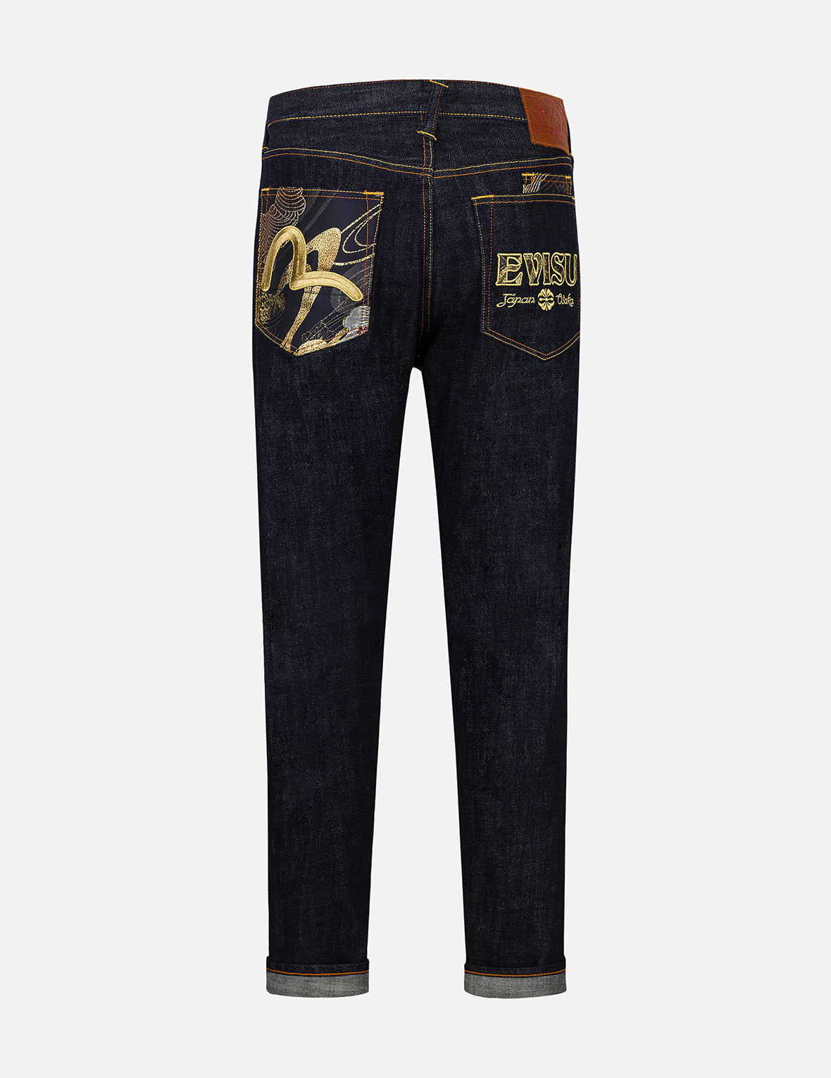 Seagull & Logo Embroidered Carrot Fit Jeans for Women - High Waisted Slim Tapered Denim Pants for Casual Wear and Street Fashion #2017