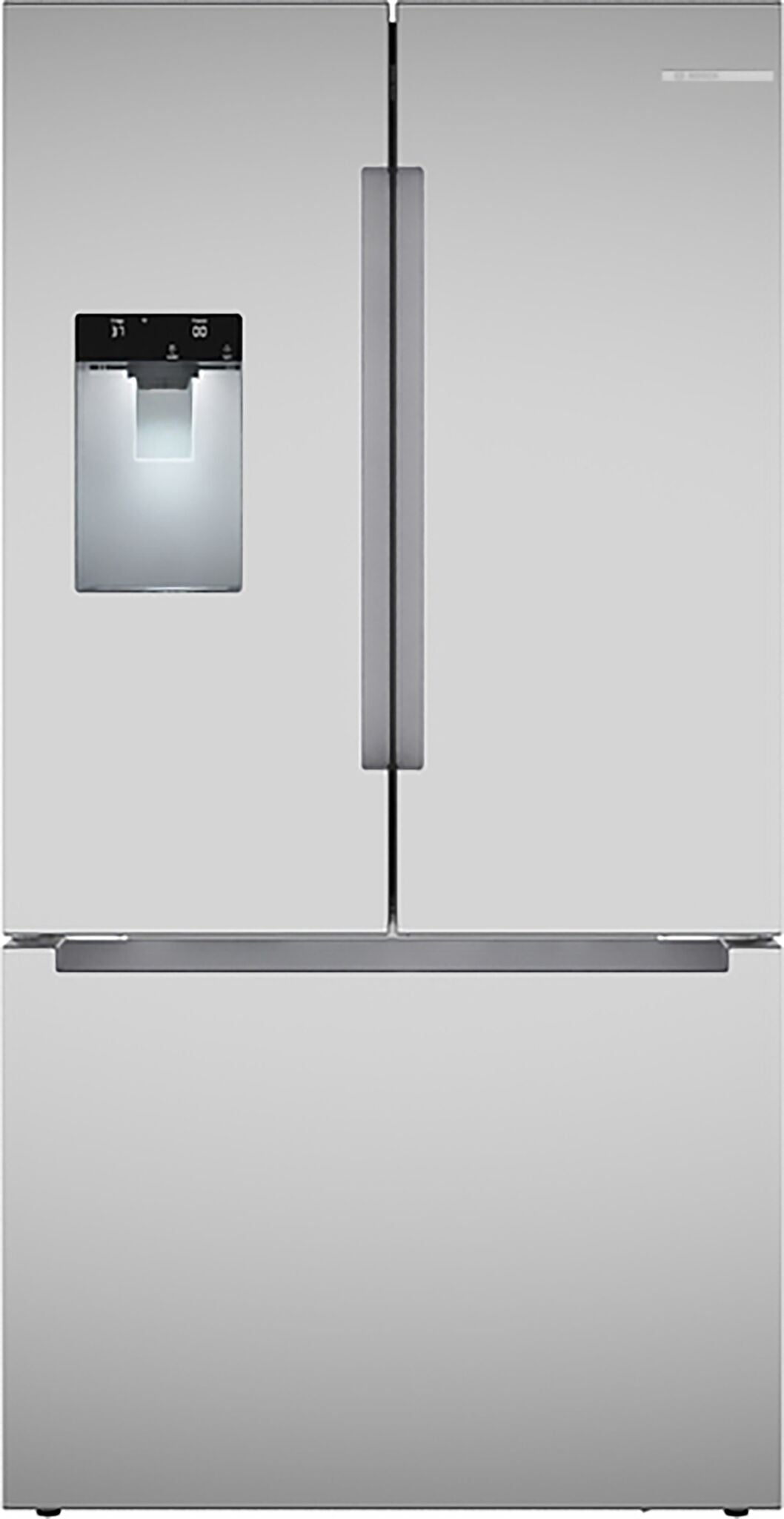 Bosch 100 Series 22 Cu. Ft. French Door Refrigerator with Fingerprint Resistant Stainless Steel - B36CD10ENS - Perfect for Modern Kitchens and Open-Concept Homes
