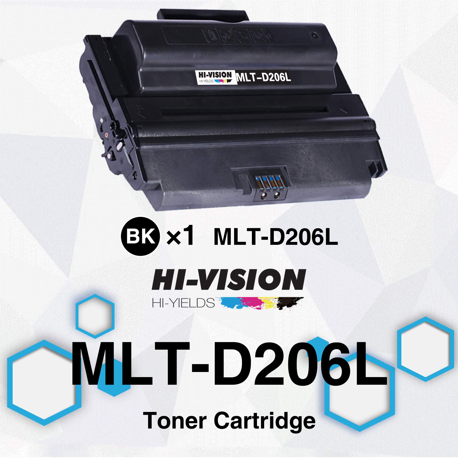 HI-Vision® MLT-D206L Black Toner Cartridge Replacement for Samsung SCX-5935 Series Laser Printers (1 Pack) - Perfect for Office Printing, Document Copies & High-Volume Printing Needs