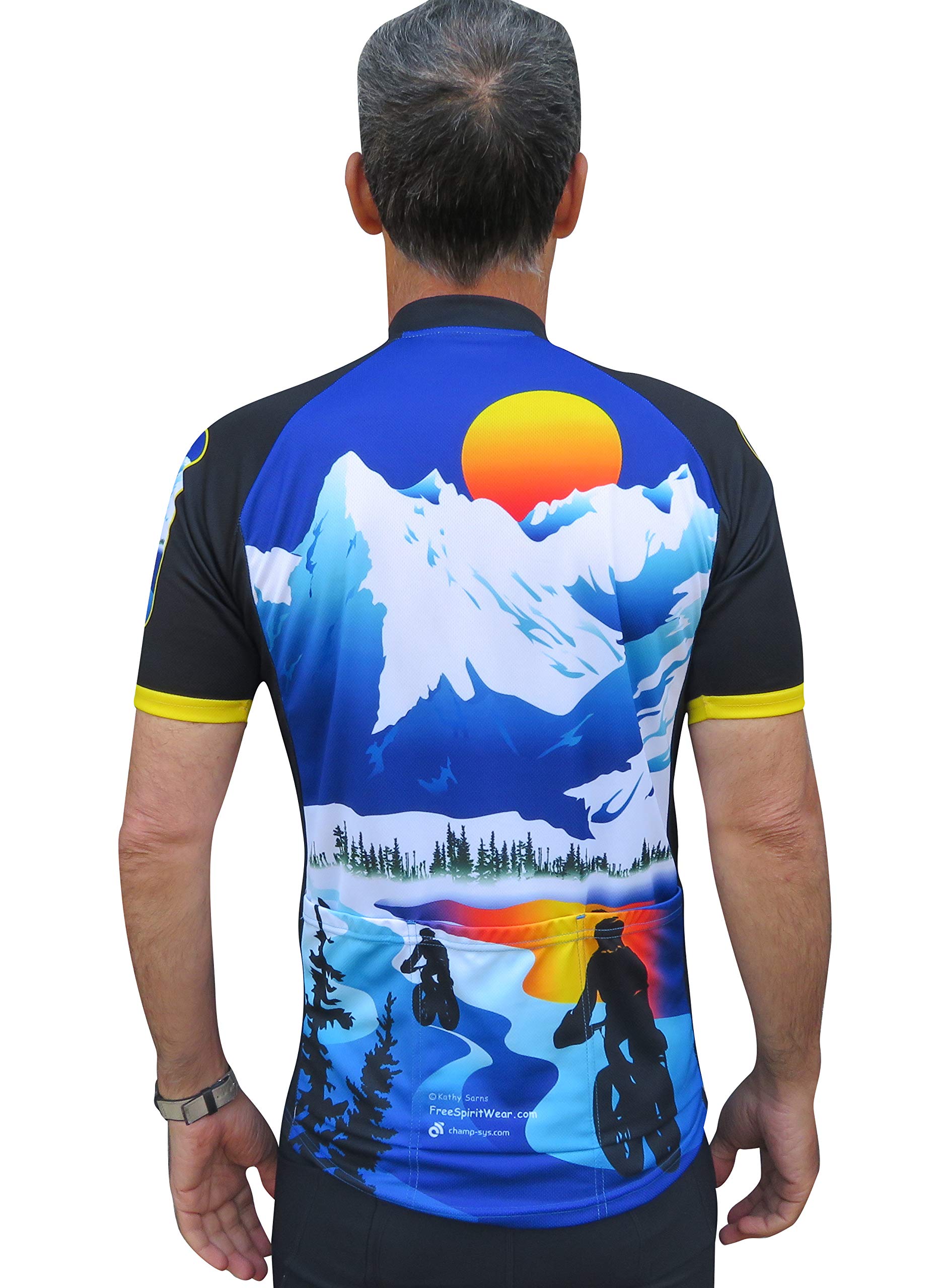 Premium Alaska FatBike Cycling Jersey for Men & Women - Breathable Moisture-Wicking Bike Shirt for Winter Riding & Outdoor Adventures