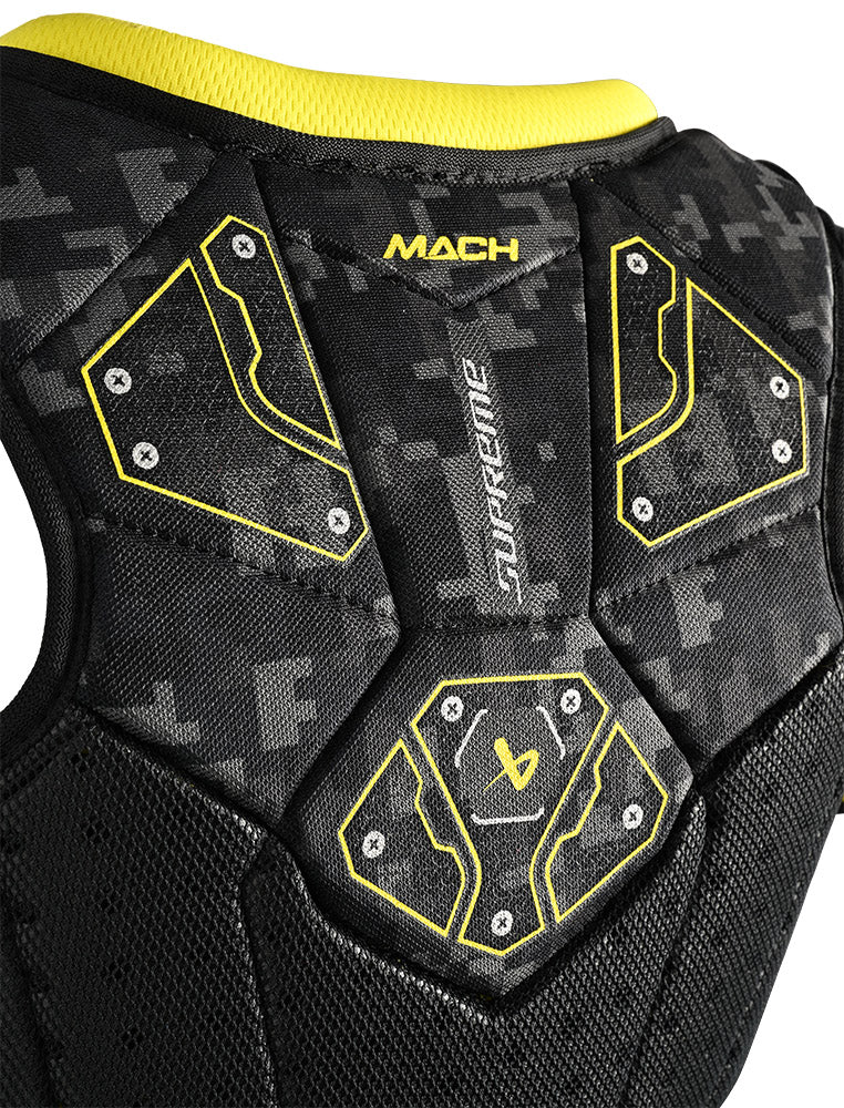 Bauer Supreme Mach Youth Ice Hockey Shoulder Pads - Protective Gear for Junior Hockey Players - Perfect for Practice & Games