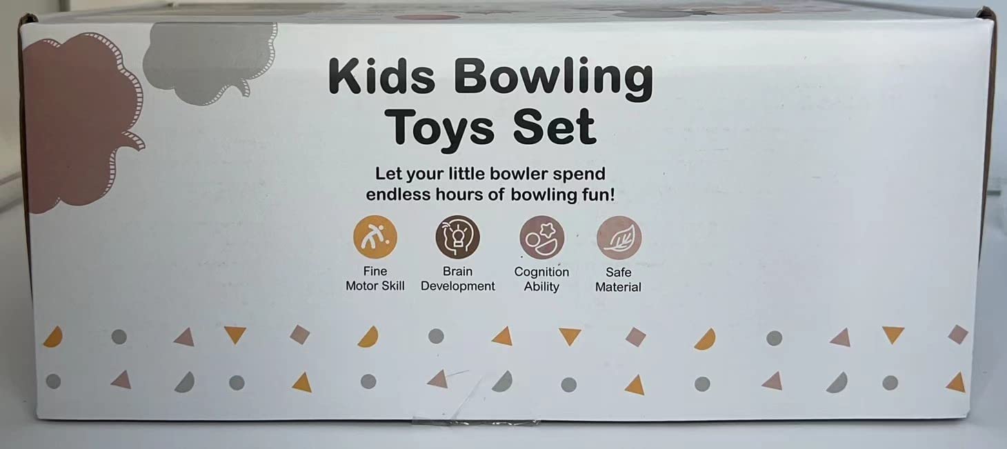 Nueplay Kids Stacking & Nesting Toys Set - 6 Soft Bowling Pins & 2 Balls for Toddlers 6+ Months - Early Learning Baby Toys for Boys & Girls - Perfect for Indoor Play, Birthday Gifts & Developmental Activities
