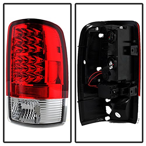 Spyder Auto 5001542 LED Tail Lights - Red/Clear Smoke Lens - Compatible with Select Car Models - Enhance Visibility & Style for Night Driving
