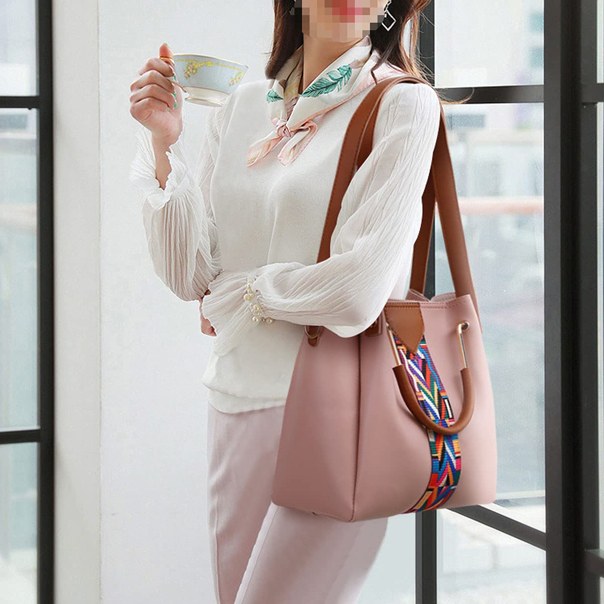 Stylish 4-Piece Women's Handbag Set - Shoulder Bags, Top-Handle Purses, Tote & Satchel for Everyday Use | Perfect for Work, Travel and Casual Outings