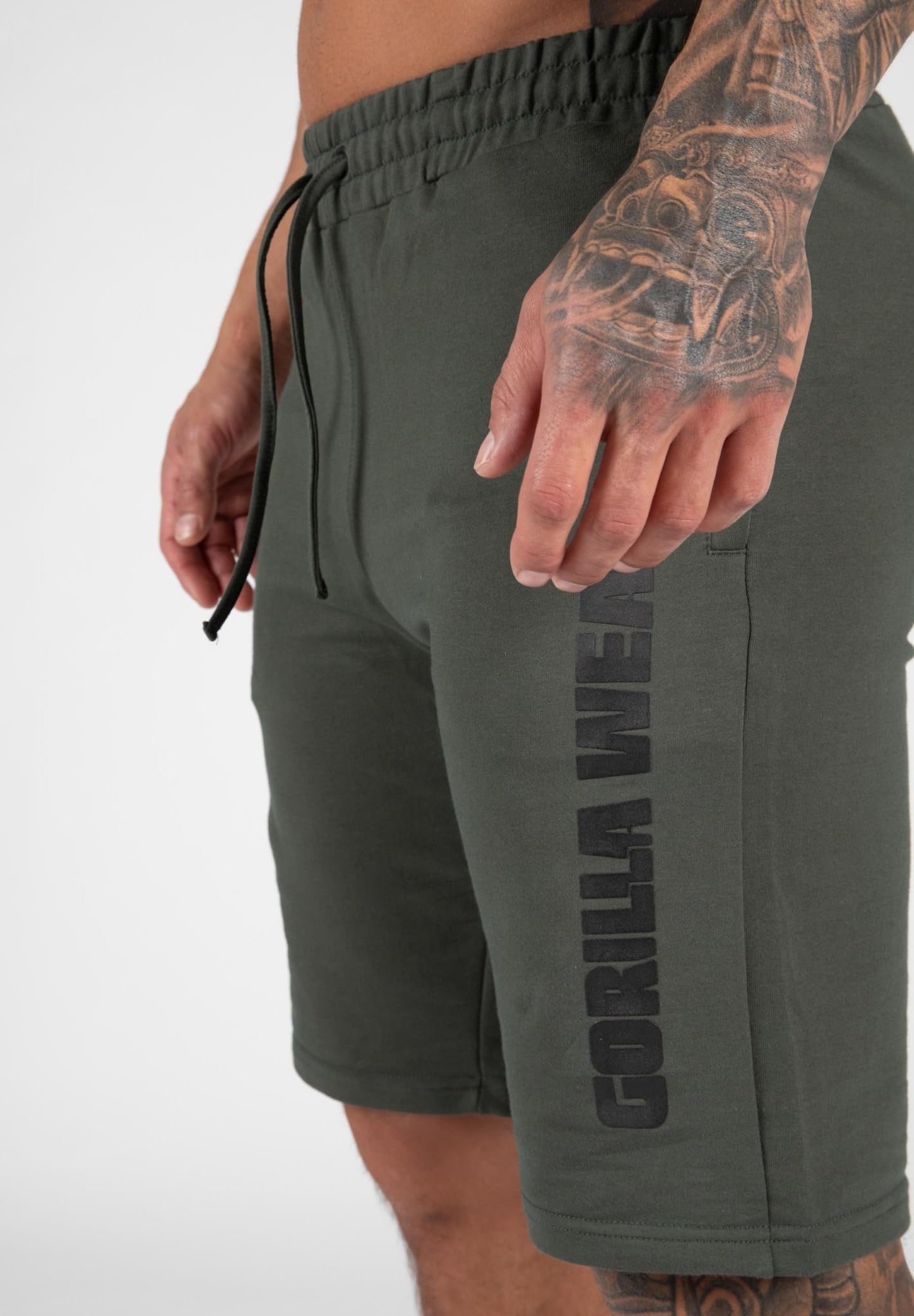 GORILLA WEAR Milo Shorts for Men - Lightweight Quick-Dry Athletic Training Shorts in Green | Perfect for Gym, Running, and Outdoor Workouts