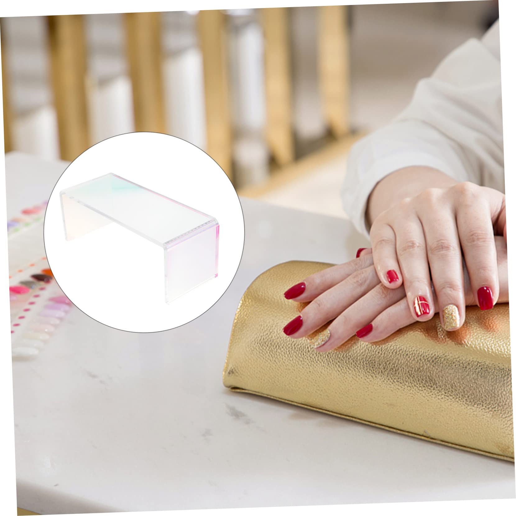FOMIYES Manicure Hand Pillow - Portable Acrylic Nail Art Hand Rest Cushion for Gel & Nail Extension - Perfect for Salon, Home Nail Care & Professional Nail Technicians