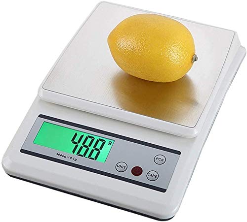 10kg/1g Precision Digital Kitchen Scale with LCD Backlight - Stainless Steel & ABS Food Scale for Baking, Cooking, and Portion Control - Perfect for Home, Restaurant, and Commercial Use