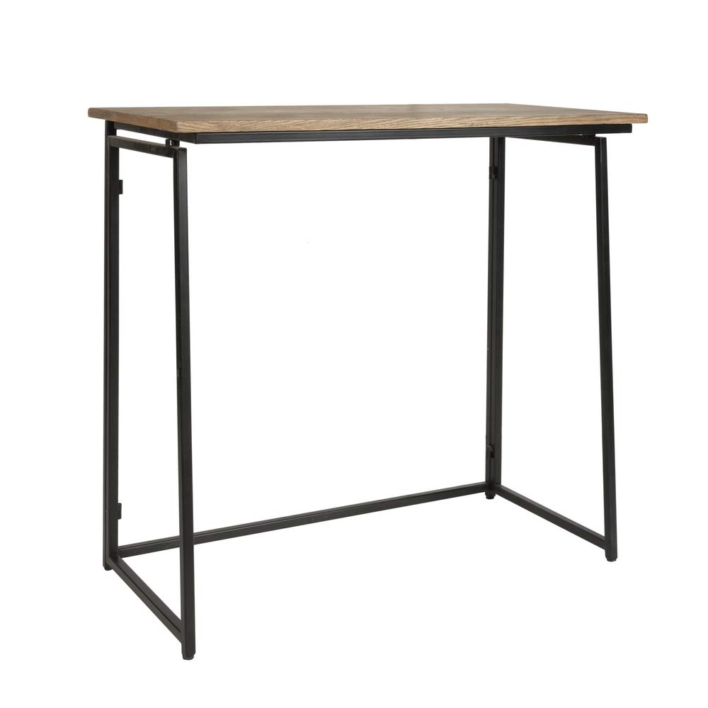 Foldable Console Sofa Table - No Installation Required, Sturdy Iron End Table for Living Room, Bedroom, Hallway & Entryway - Perfect for Small Spaces, Home Decor & Multipurpose Use