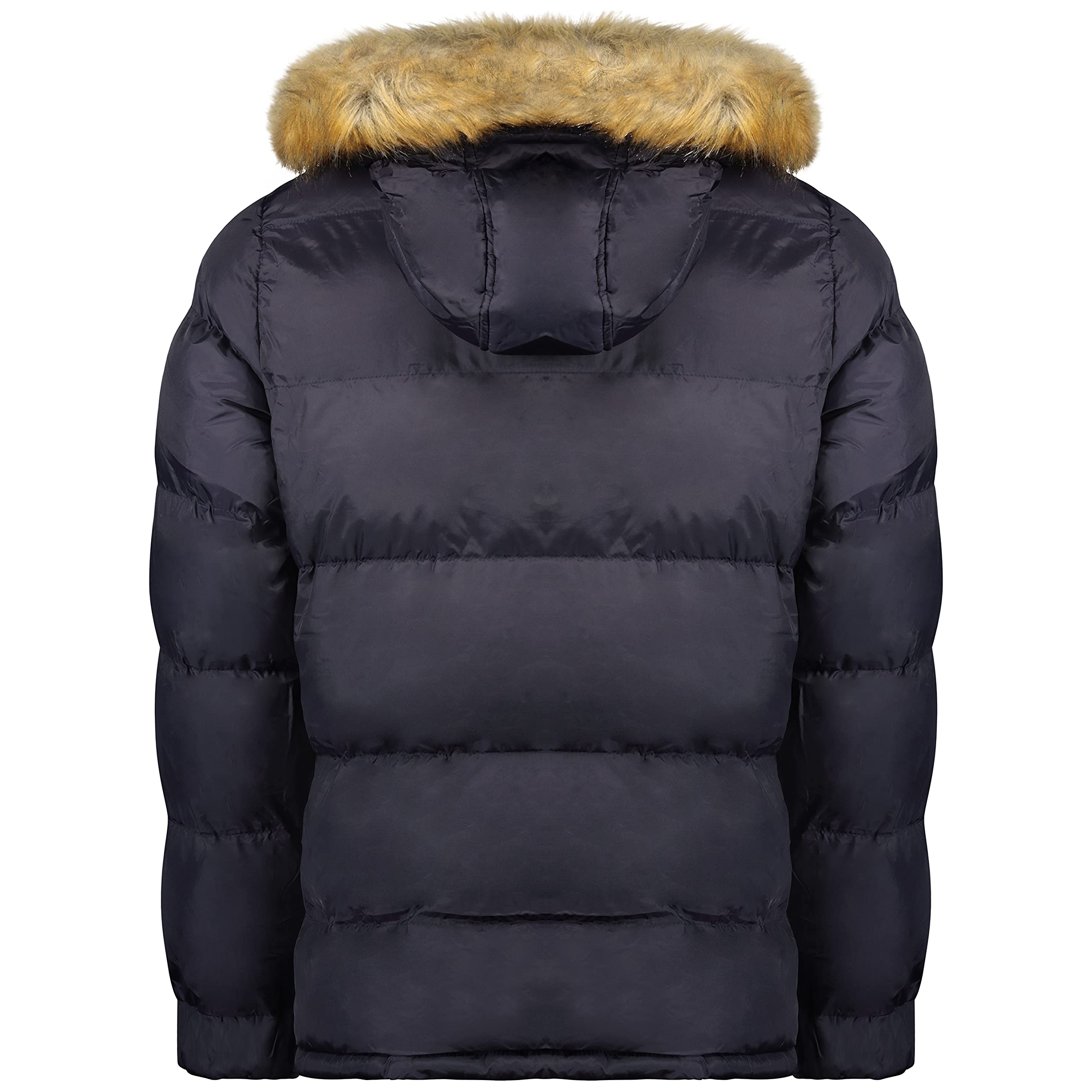Geographical Norway Bilboquet Men's Waterproof Winter Parka with Furry Hood - Windproof Warm Coat for Autumn & Winter - Perfect for Outdoor Activities, Hiking, and Snow Adventures